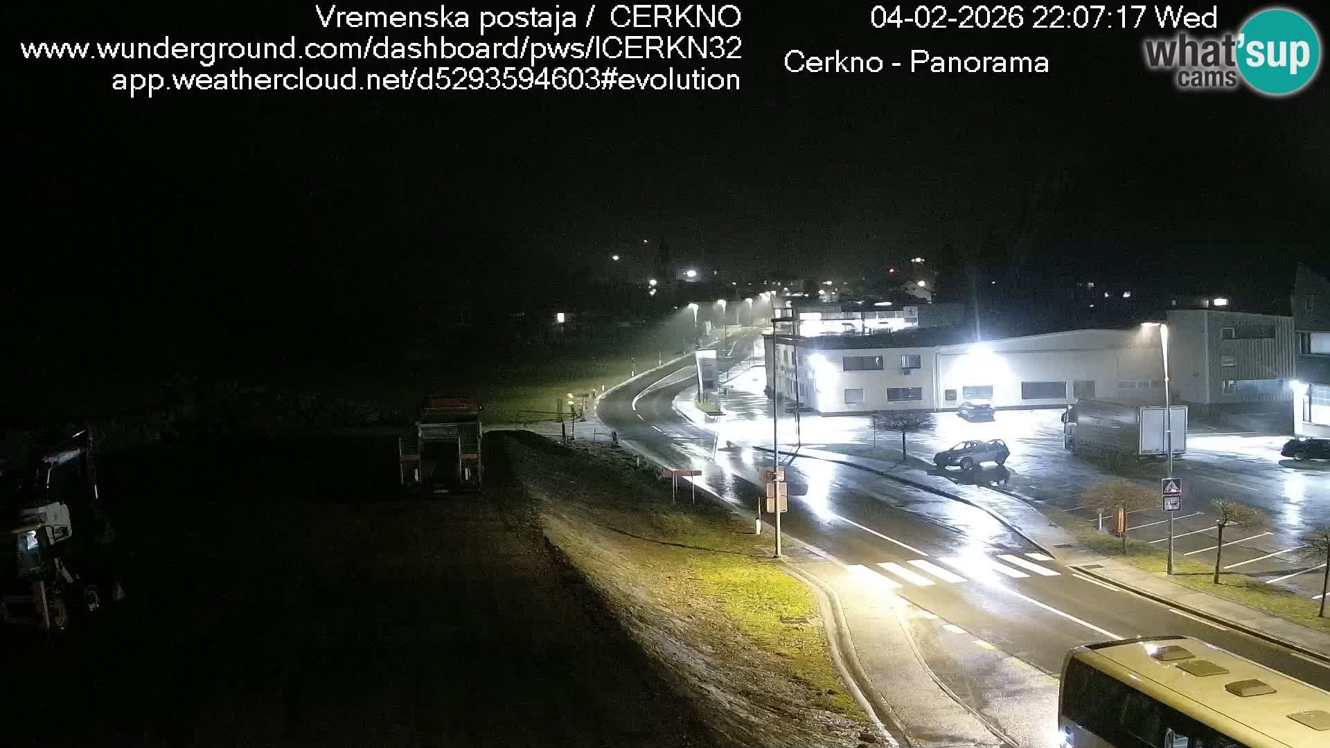 Cerkno entrada a la ciudad Webcam en vivo
