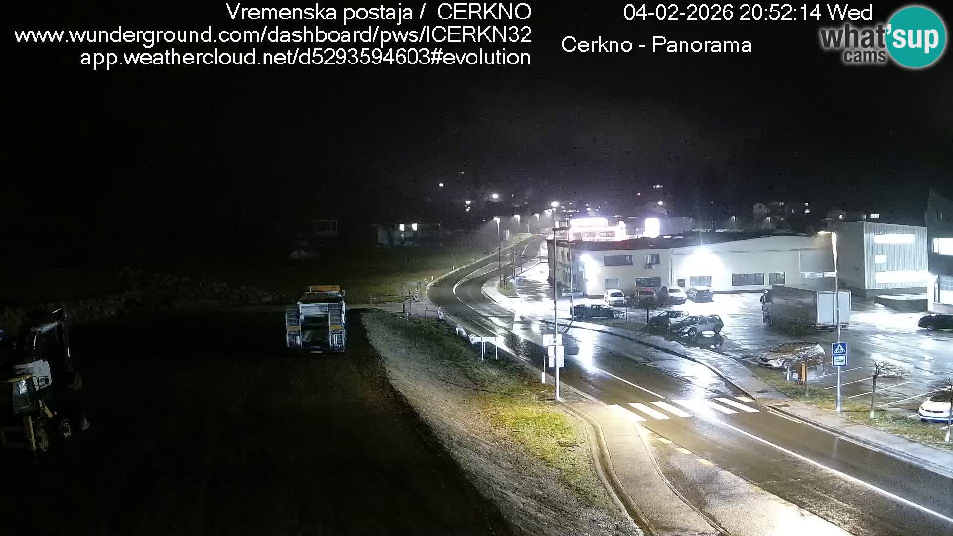 Cerkno entrada a la ciudad Webcam en vivo