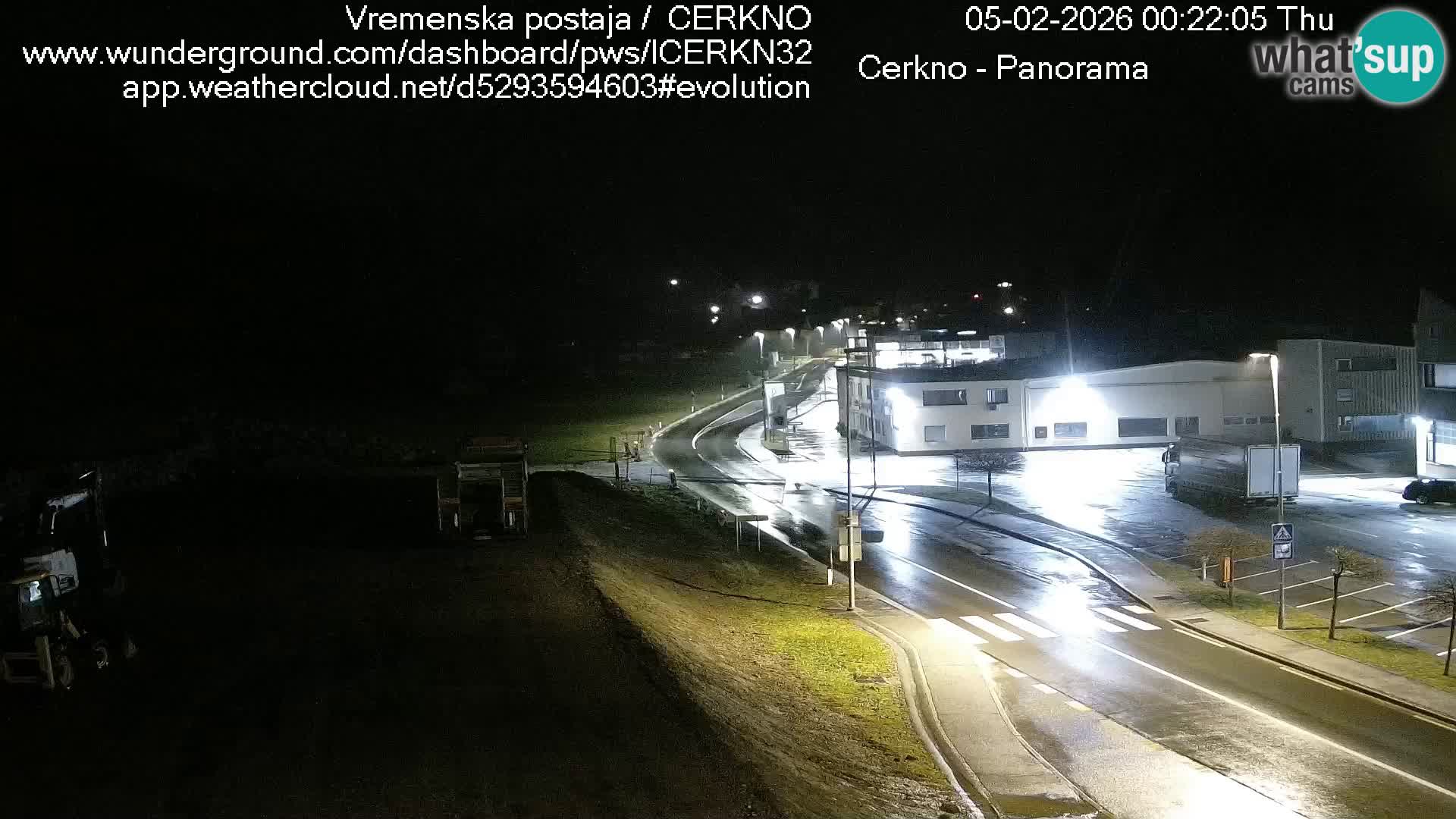 Cerkno city entrance Live Webcam