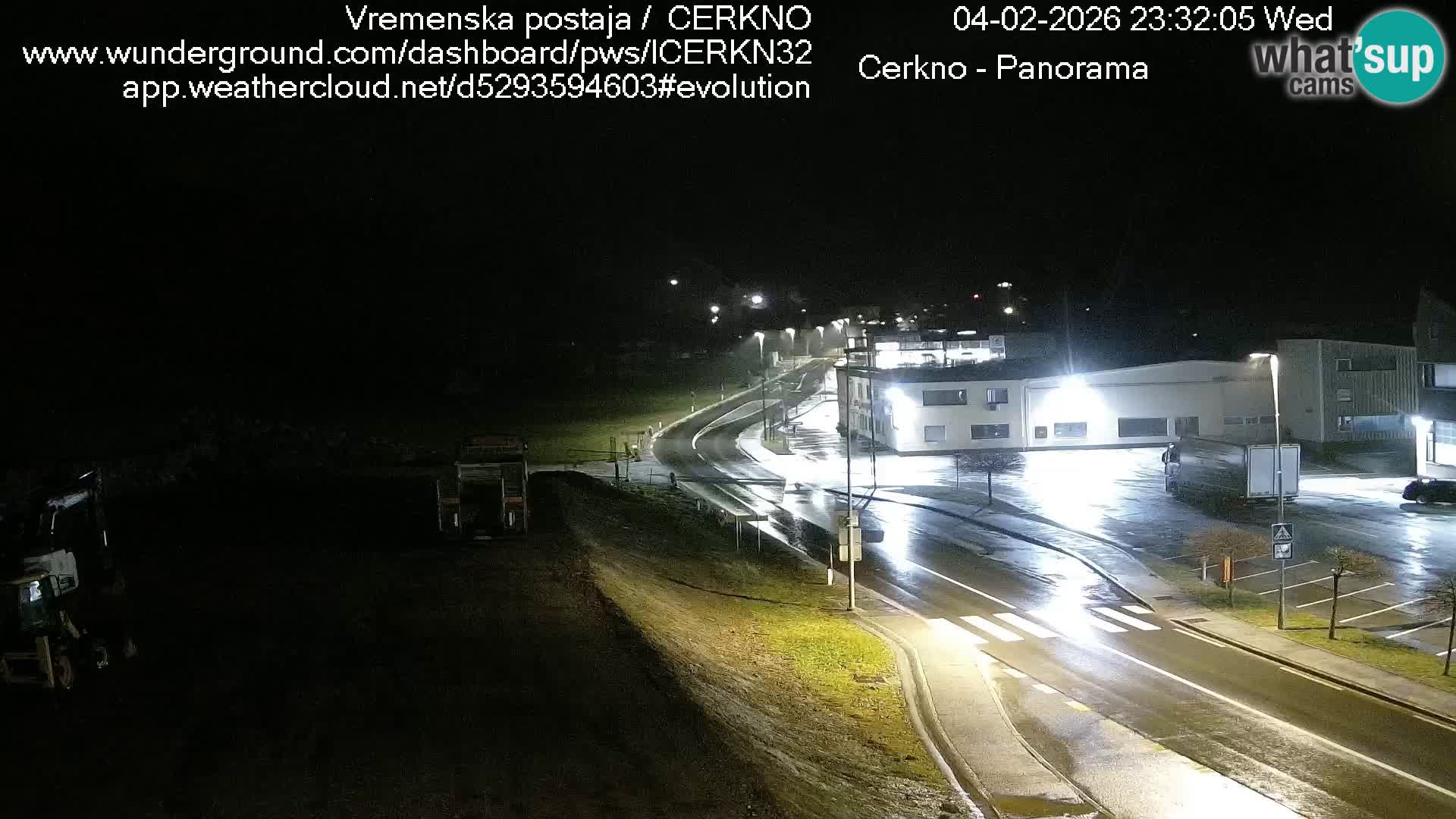 Cerkno city entrance Live Webcam