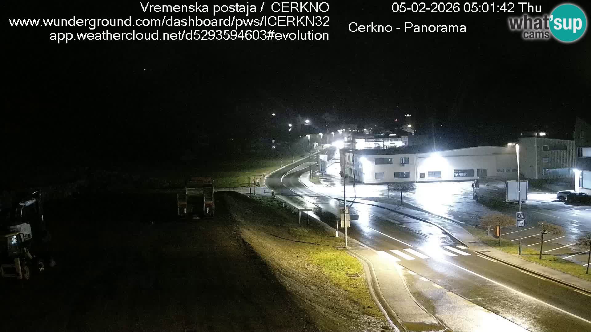 Cerkno entrada a la ciudad Webcam en vivo