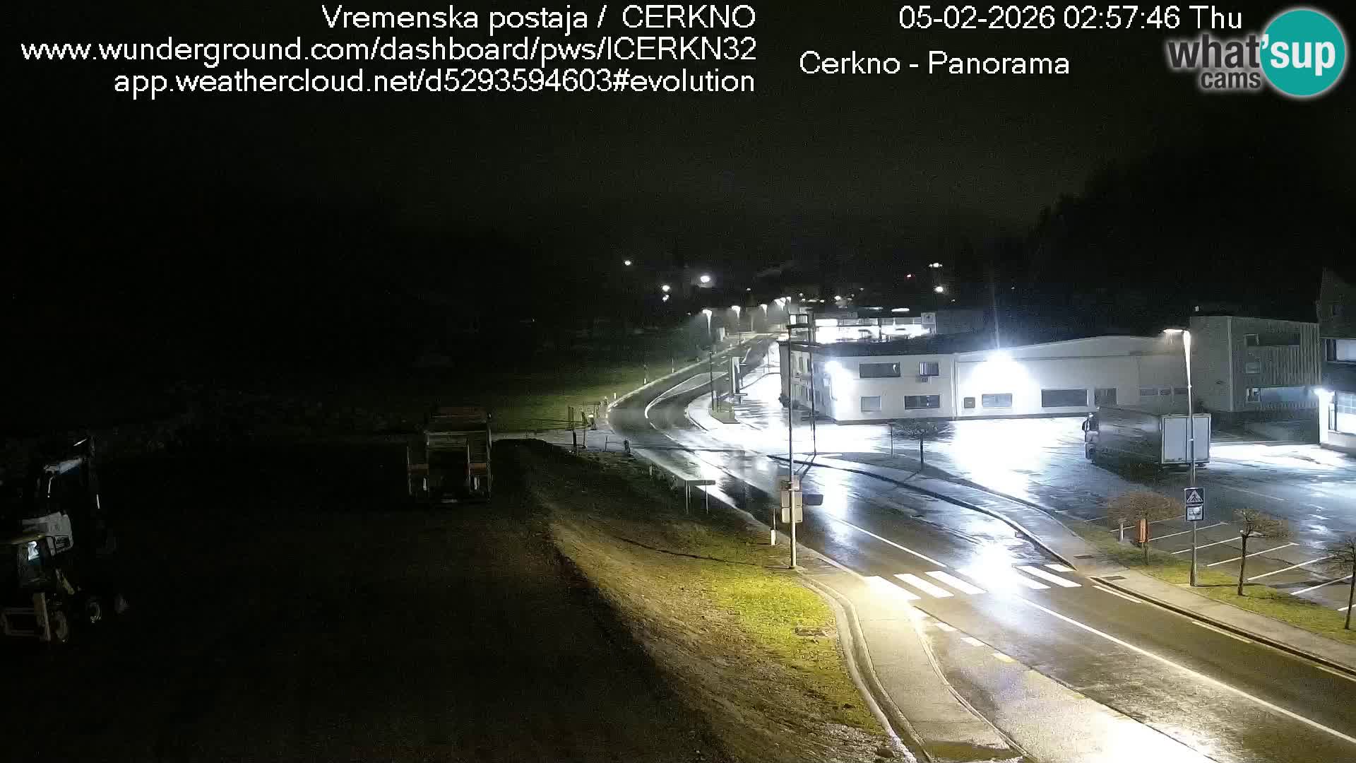 Cerkno entrada a la ciudad Webcam en vivo