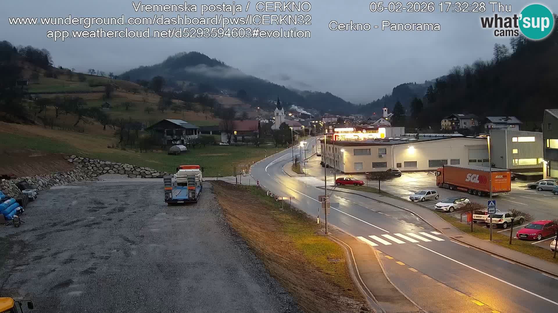 Cerkno Stadteingang Live-Webcam