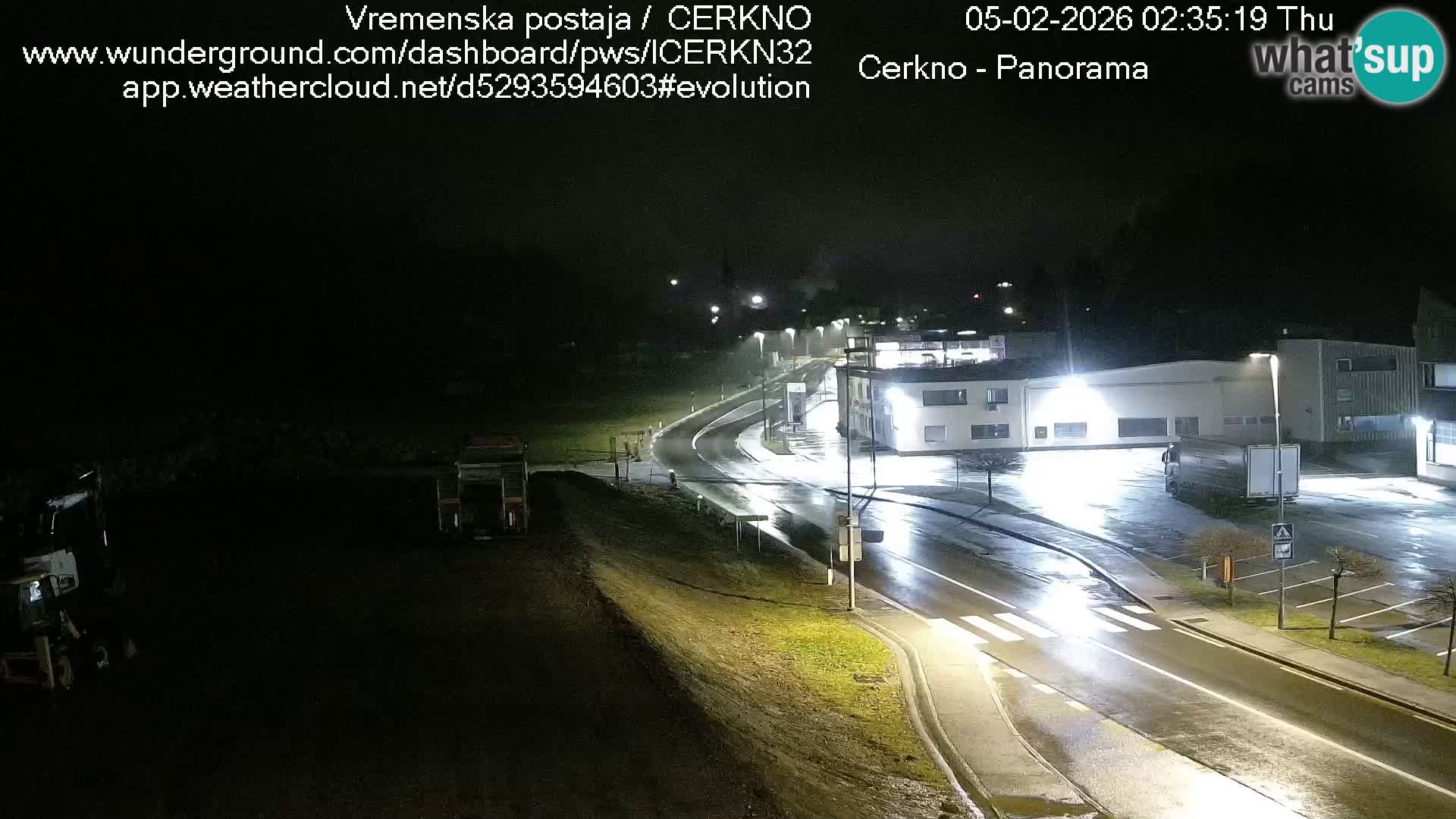 Cerkno entrada a la ciudad Webcam en vivo