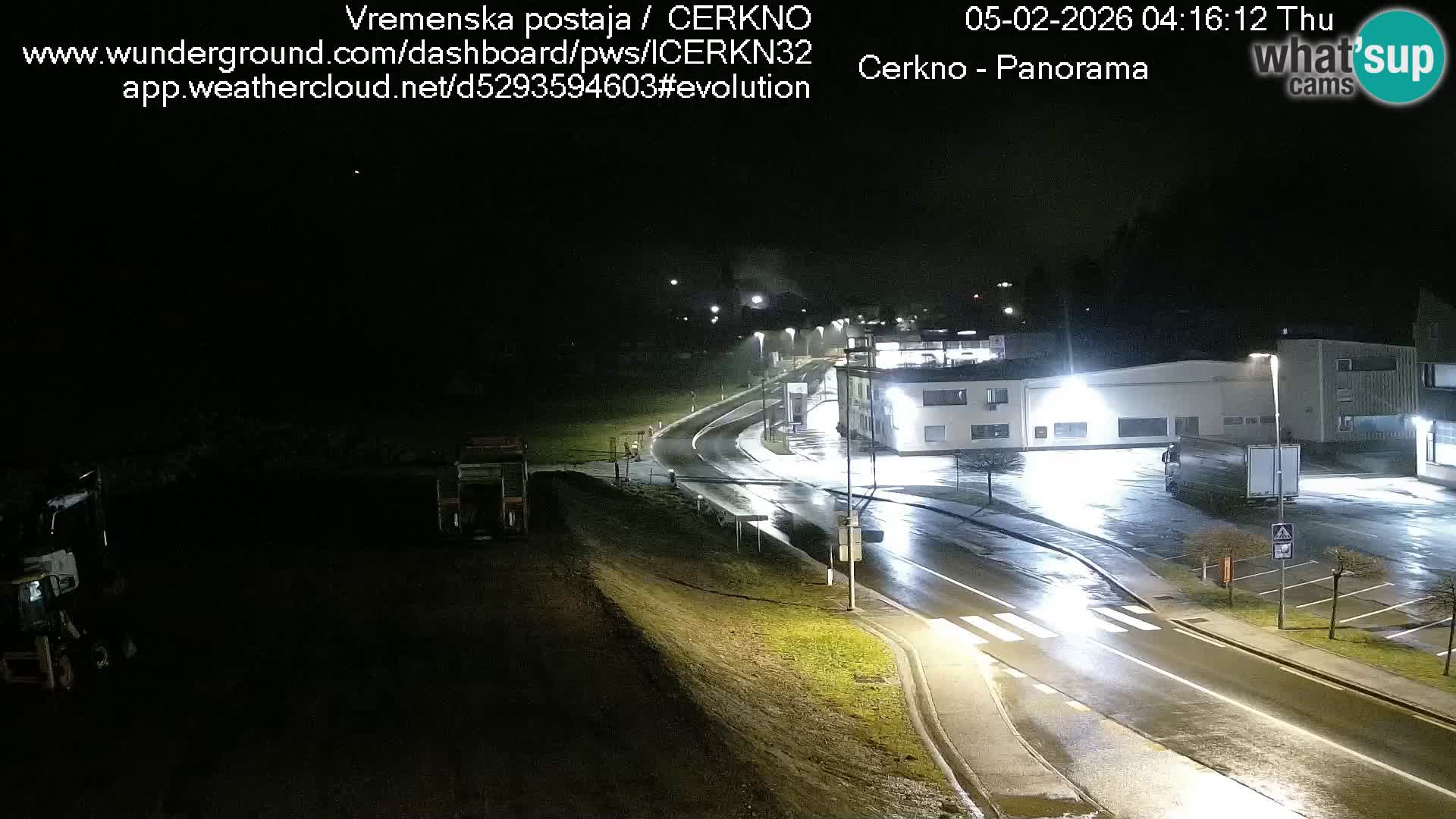 Webcam en direct – Entrée de la ville de Cerkno