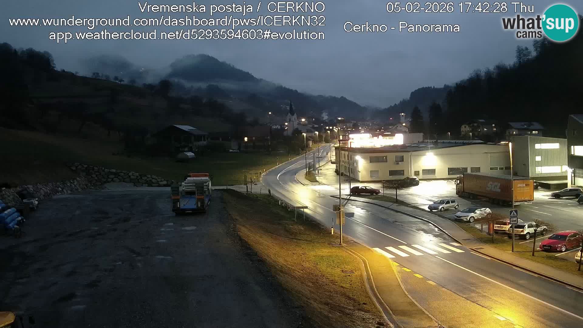 Cerkno ulaz u grad – Kamera uživo