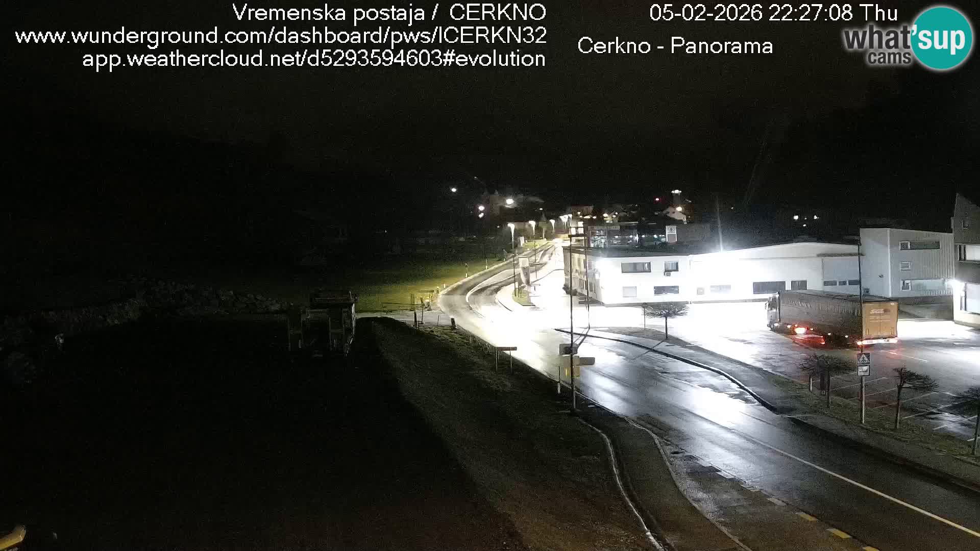 Webcam en direct – Entrée de la ville de Cerkno
