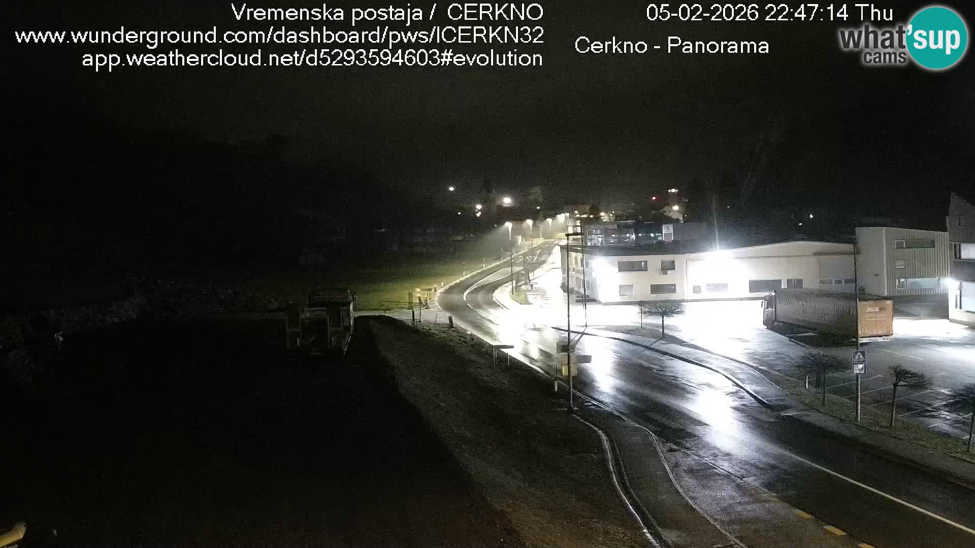 Cerkno entrada a la ciudad Webcam en vivo
