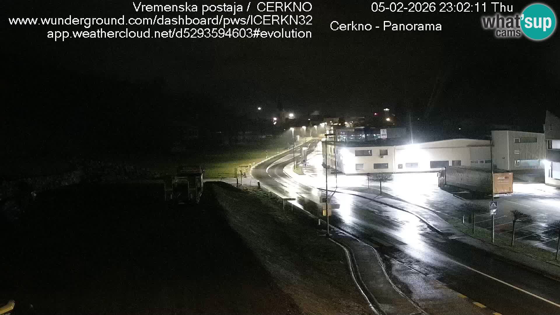 Cerkno city entrance Live Webcam
