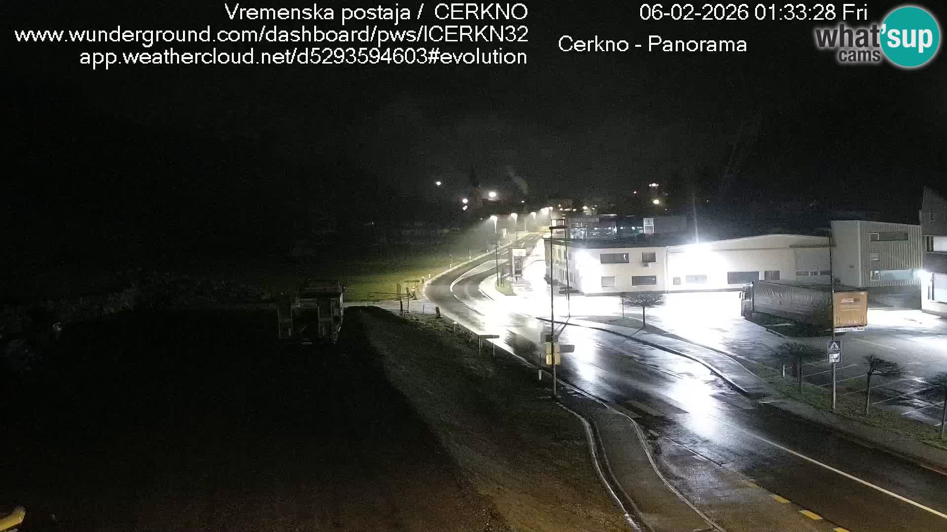 Cerkno city entrance Live Webcam