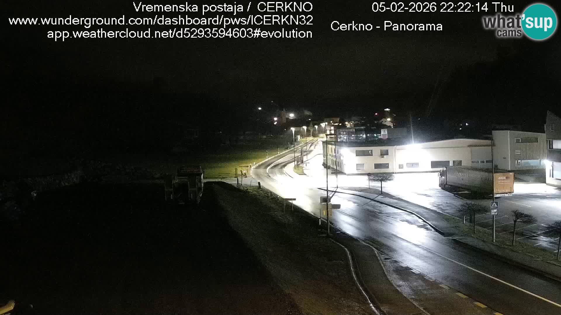 Cerkno entrada a la ciudad Webcam en vivo