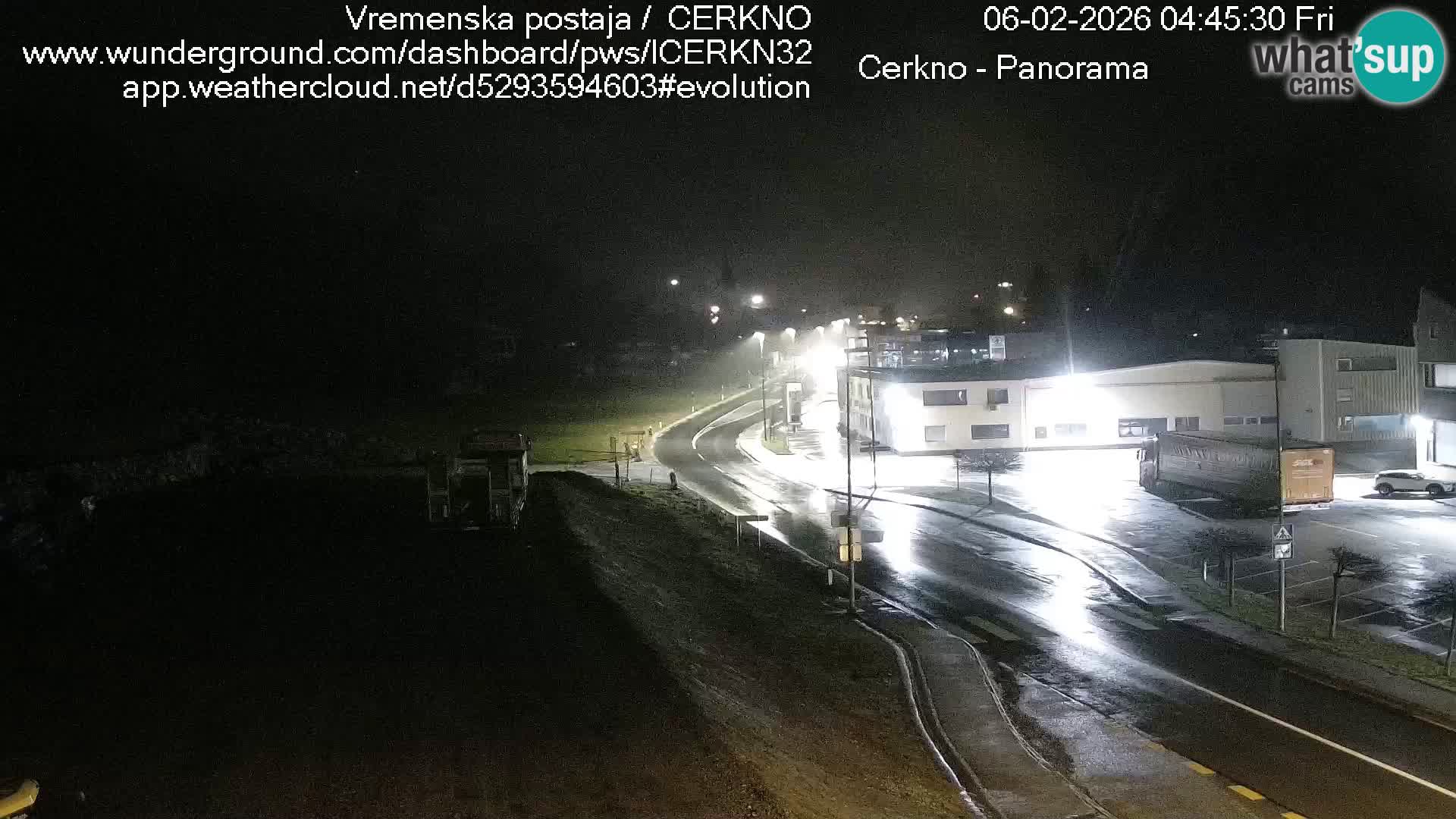 Cerkno city entrance Live Webcam