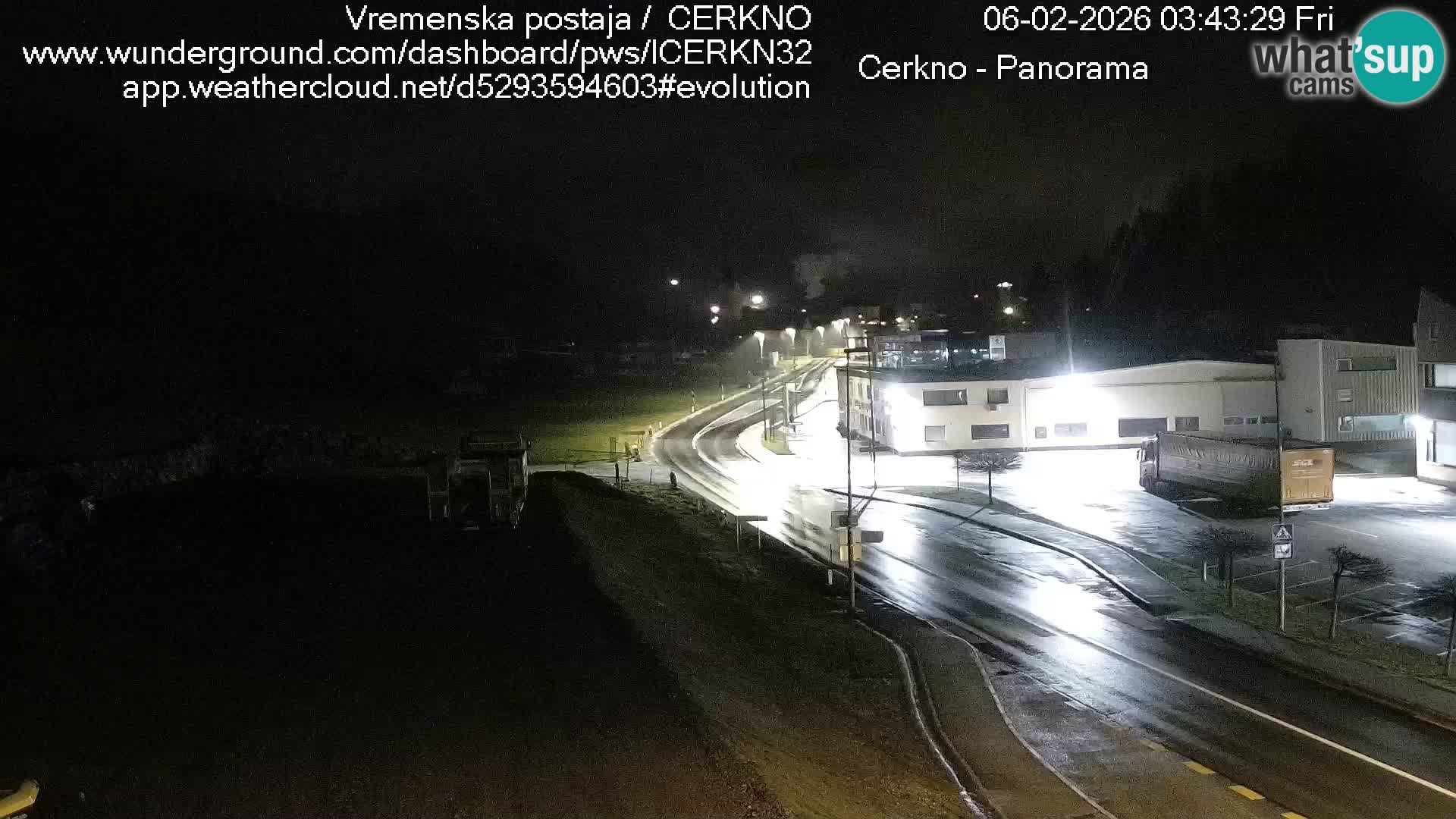 Cerkno city entrance Live Webcam
