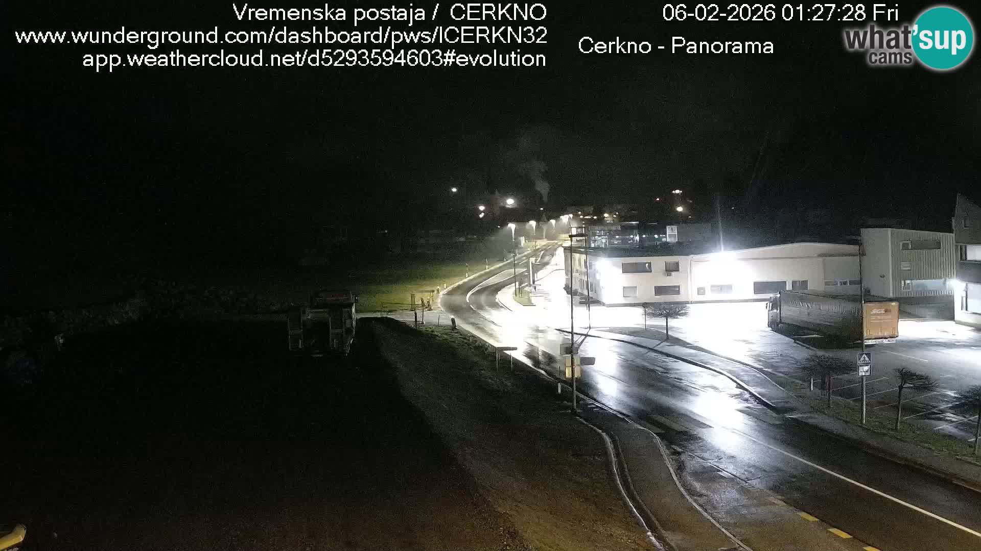 Cerkno entrada a la ciudad Webcam en vivo