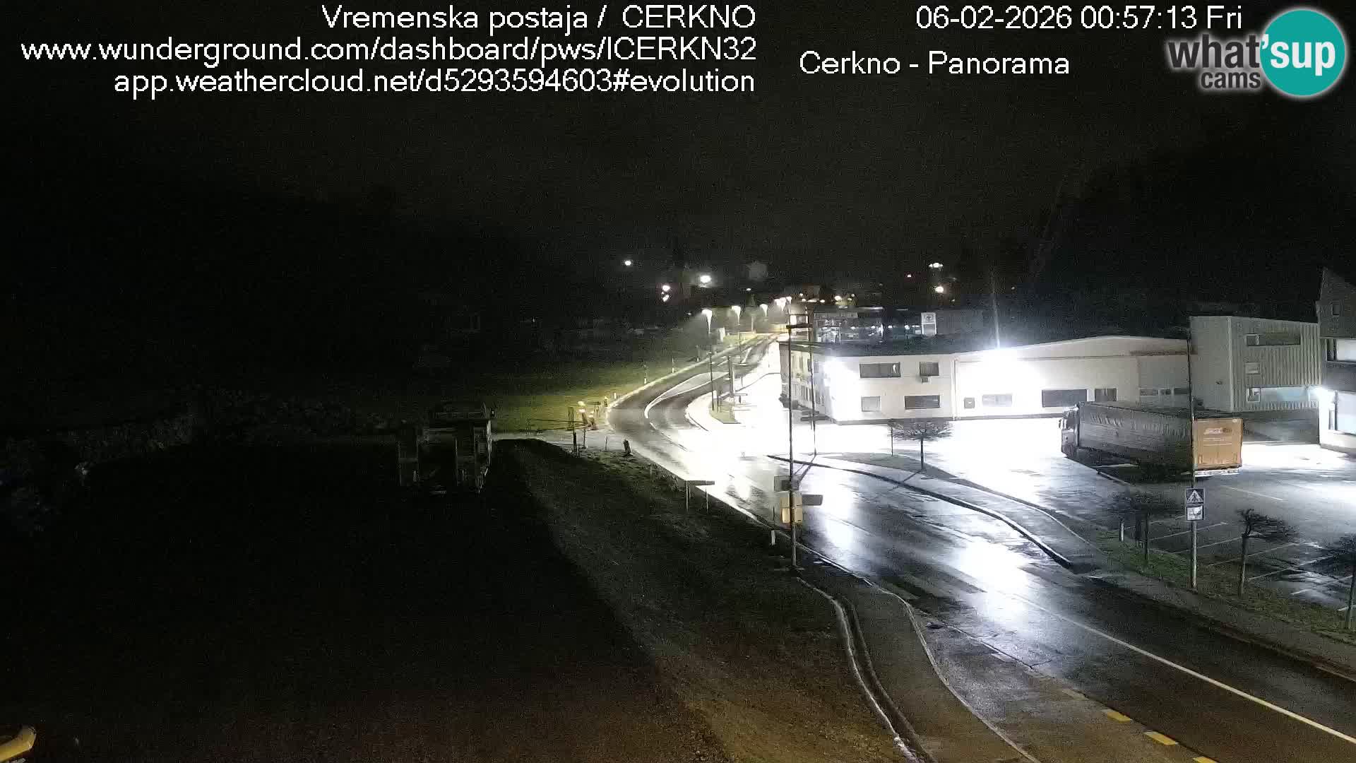 Cerkno city entrance Live Webcam