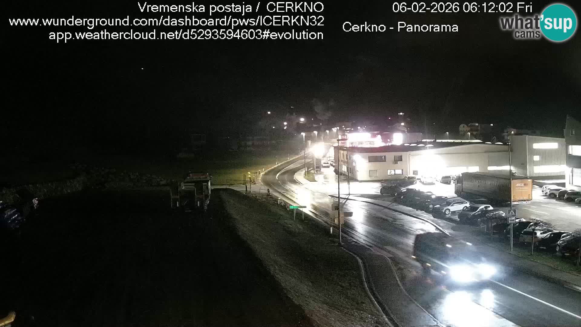 Webcam en direct – Entrée de la ville de Cerkno