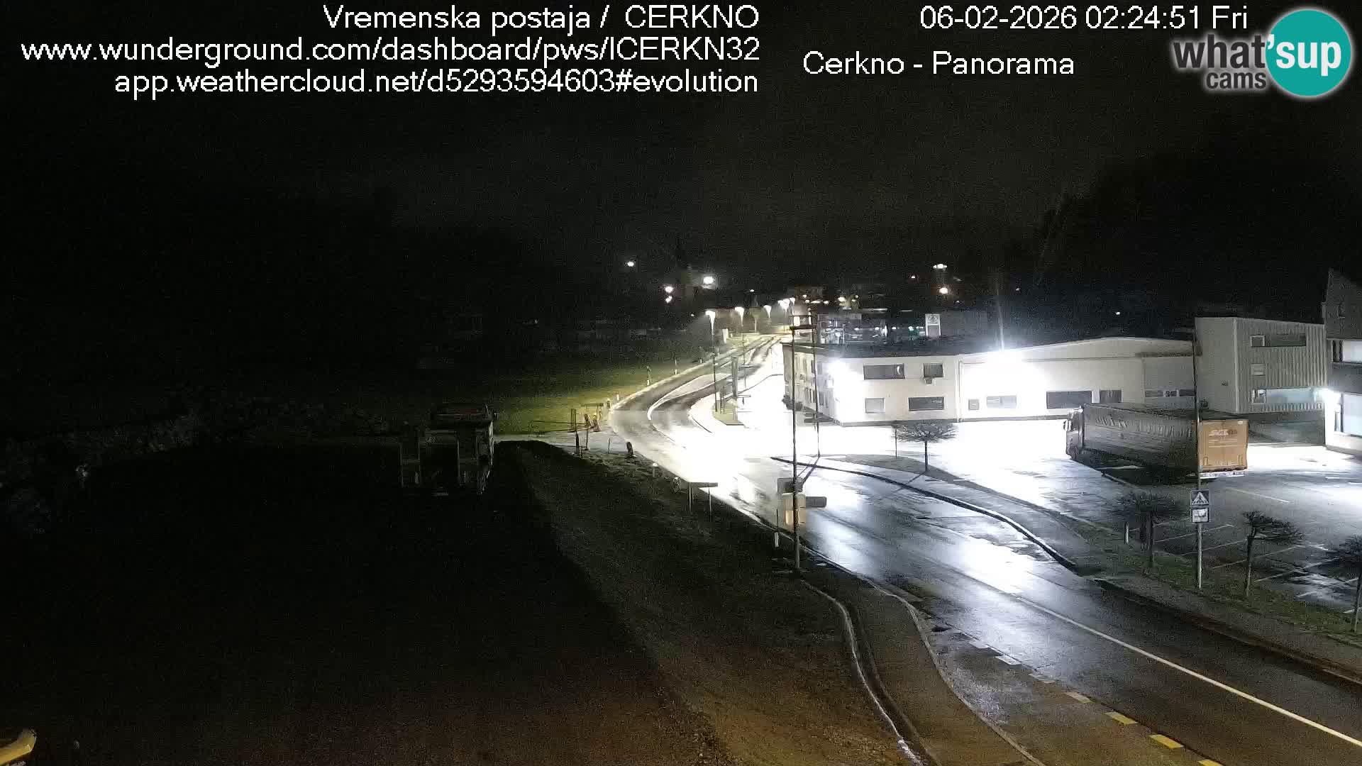 Cerkno city entrance Live Webcam