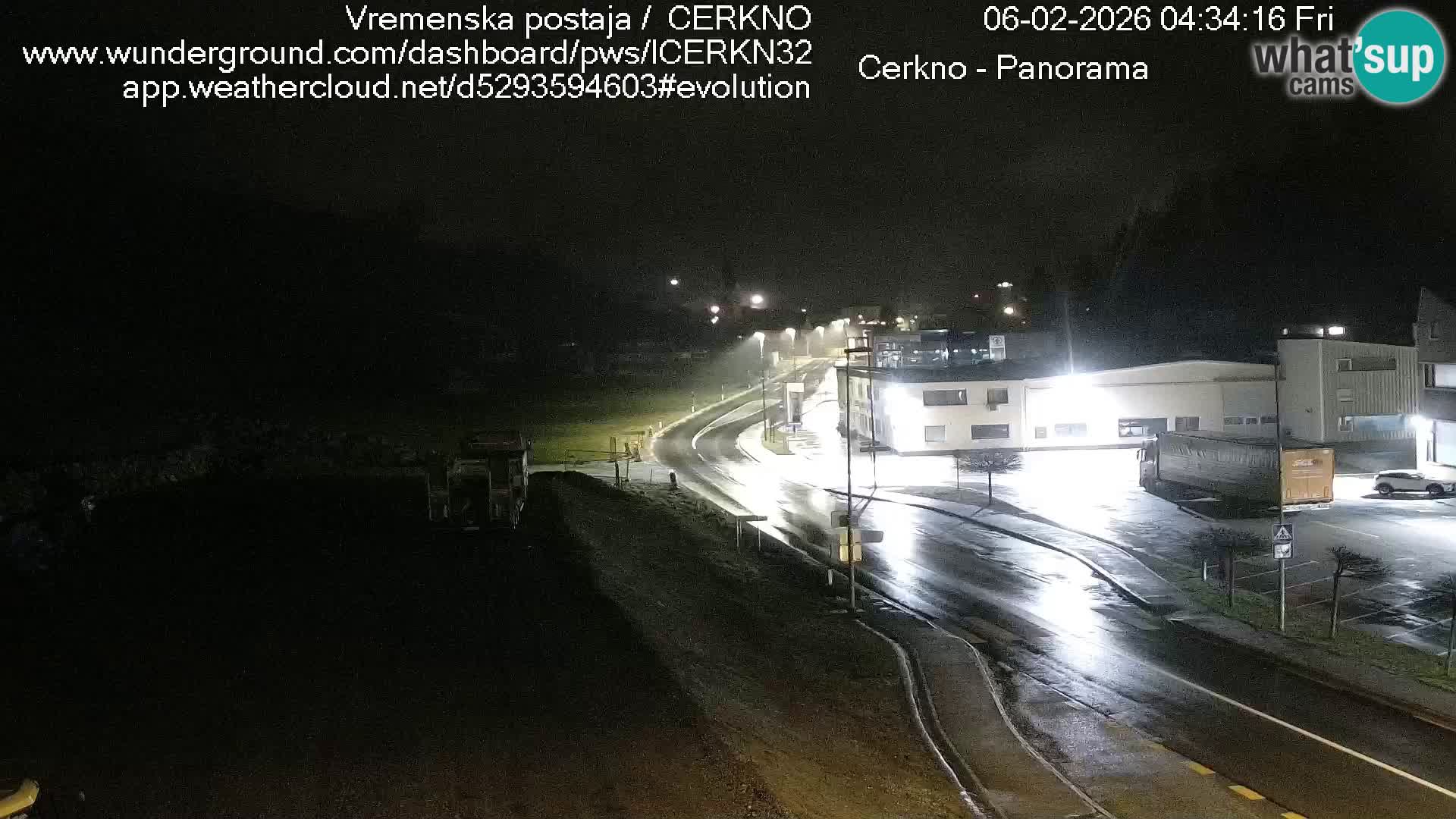 Cerkno city entrance Live Webcam