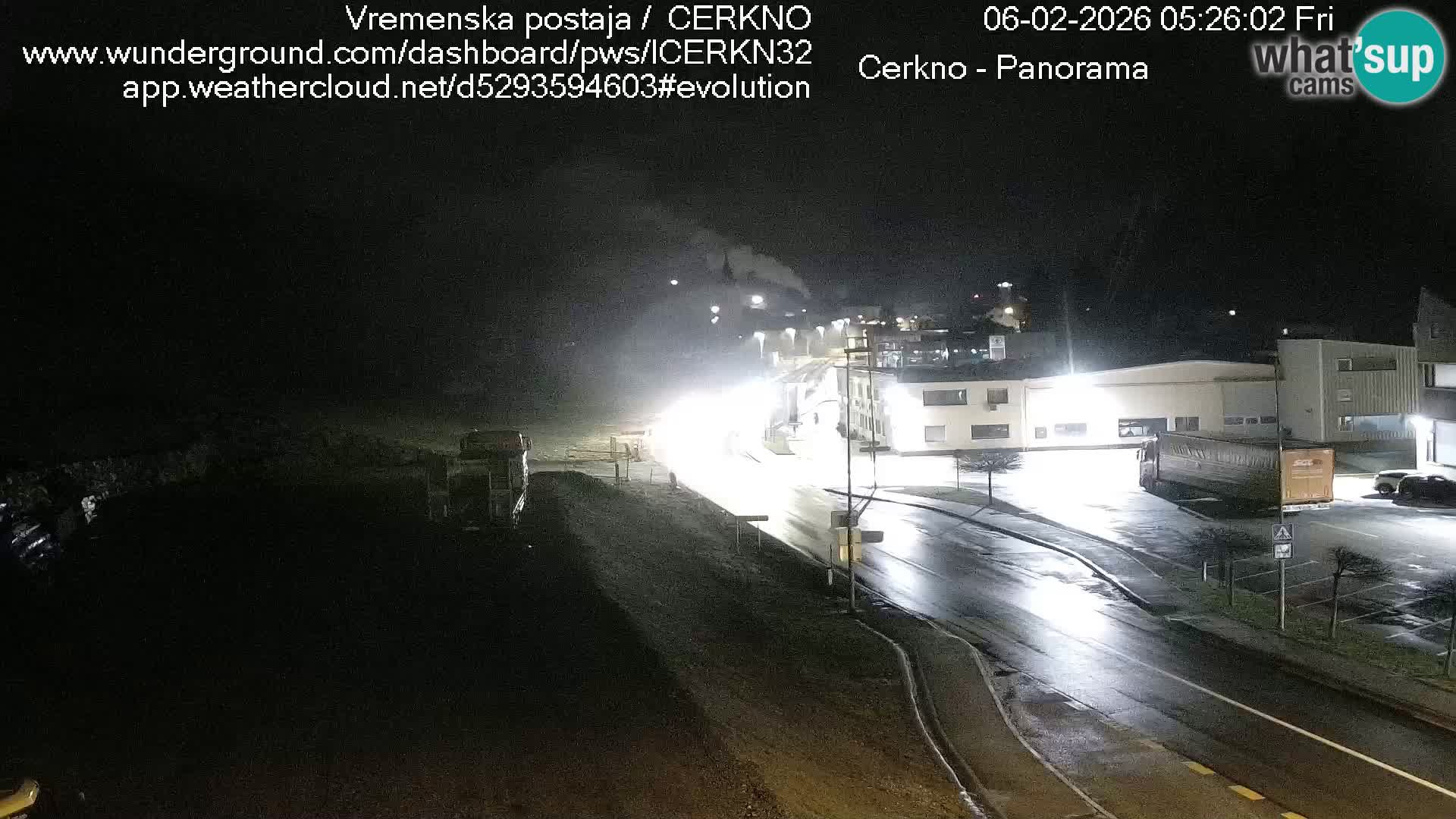 Cerkno entrada a la ciudad Webcam en vivo