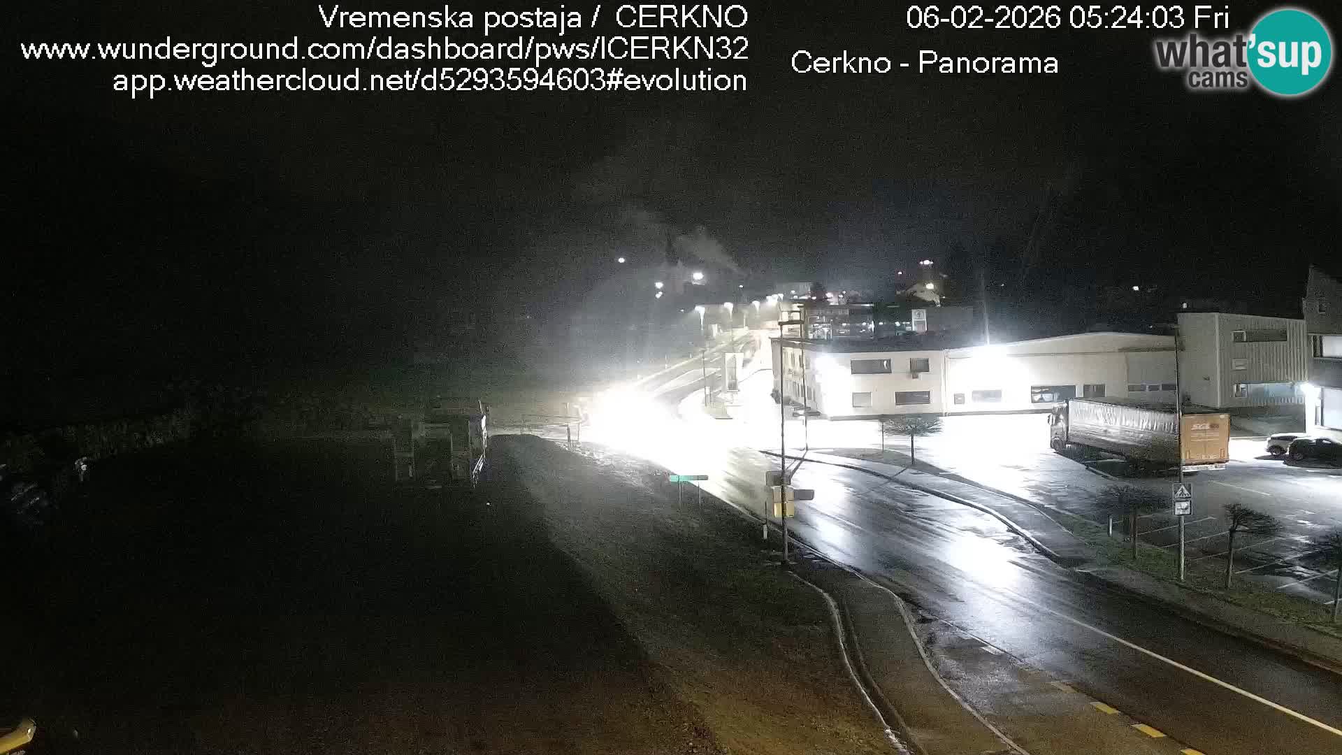 Cerkno city entrance Live Webcam