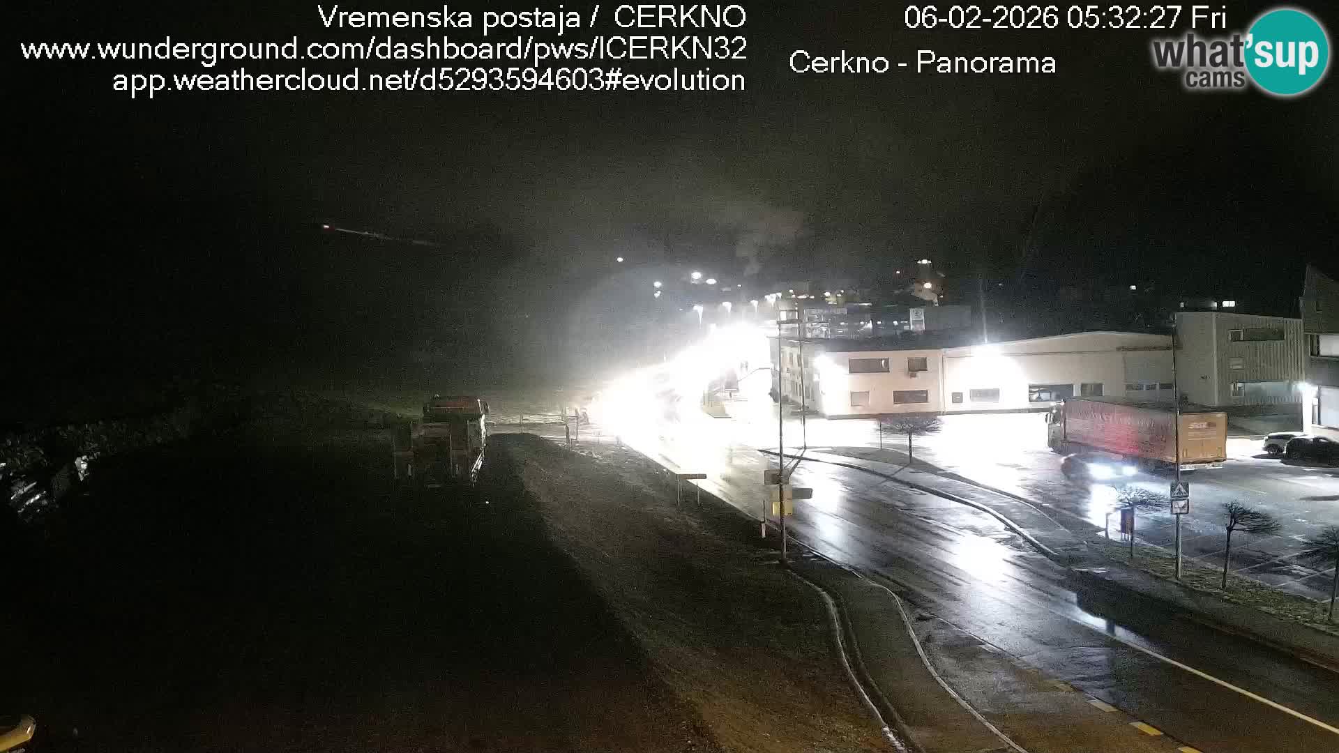 Webcam en direct – Entrée de la ville de Cerkno