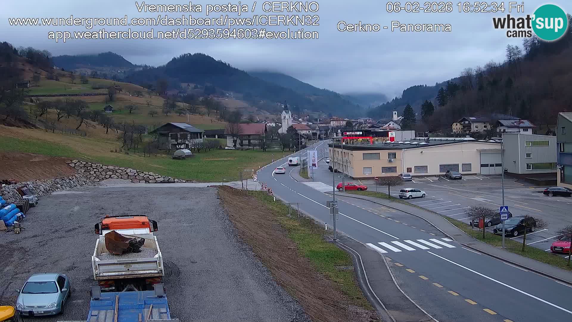 Cerkno ulaz u grad – Kamera uživo