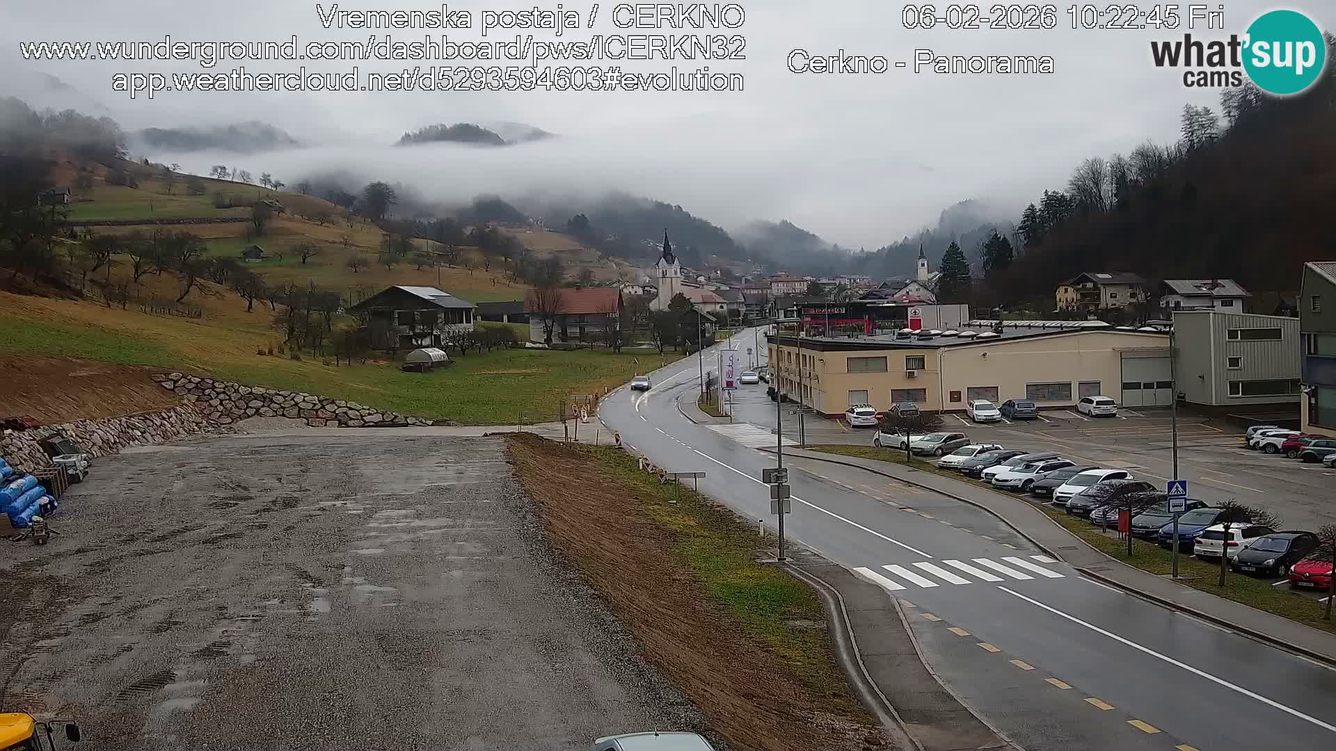 Cerkno ulaz u grad – Kamera uživo