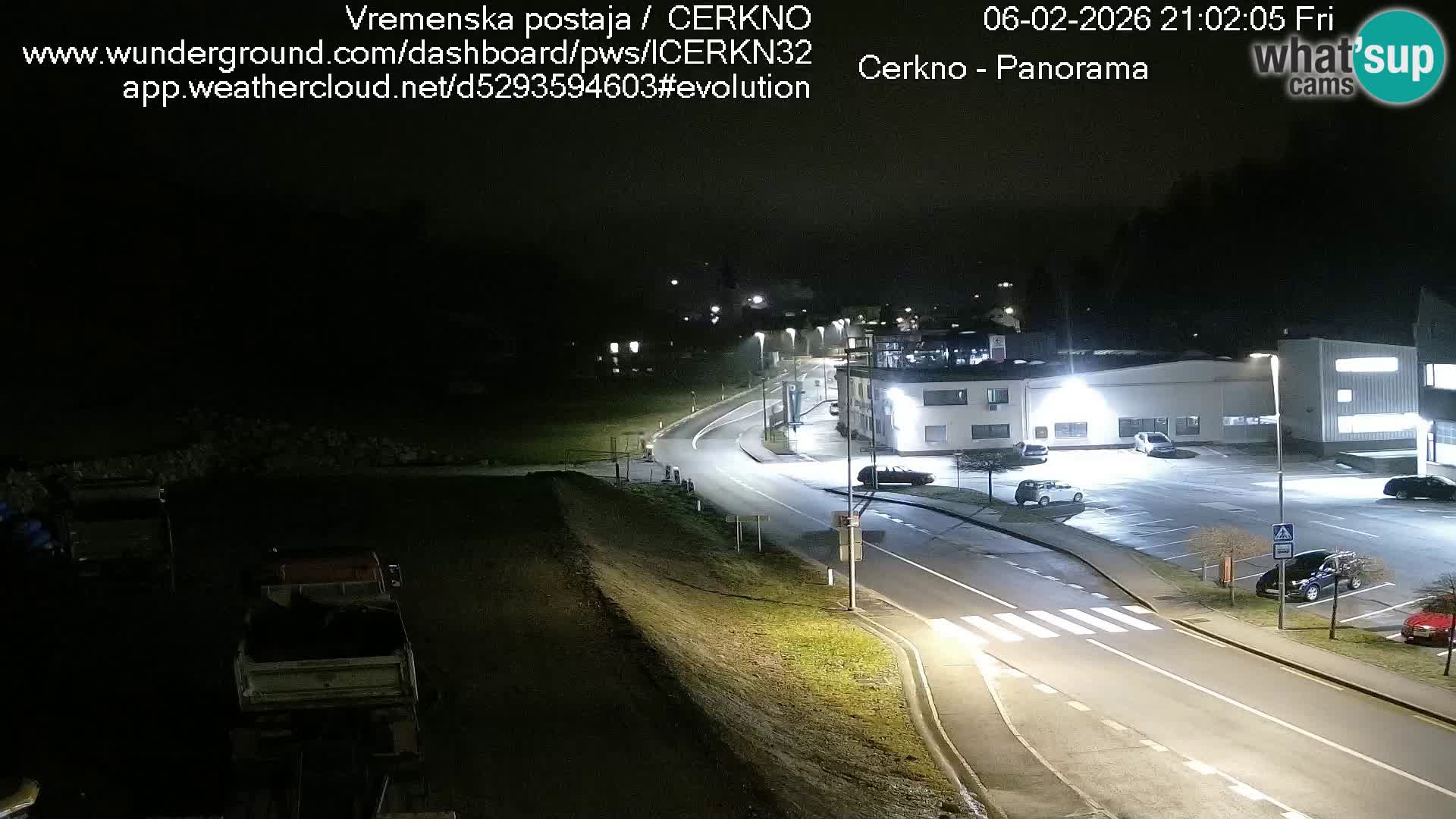 Cerkno entrada a la ciudad Webcam en vivo