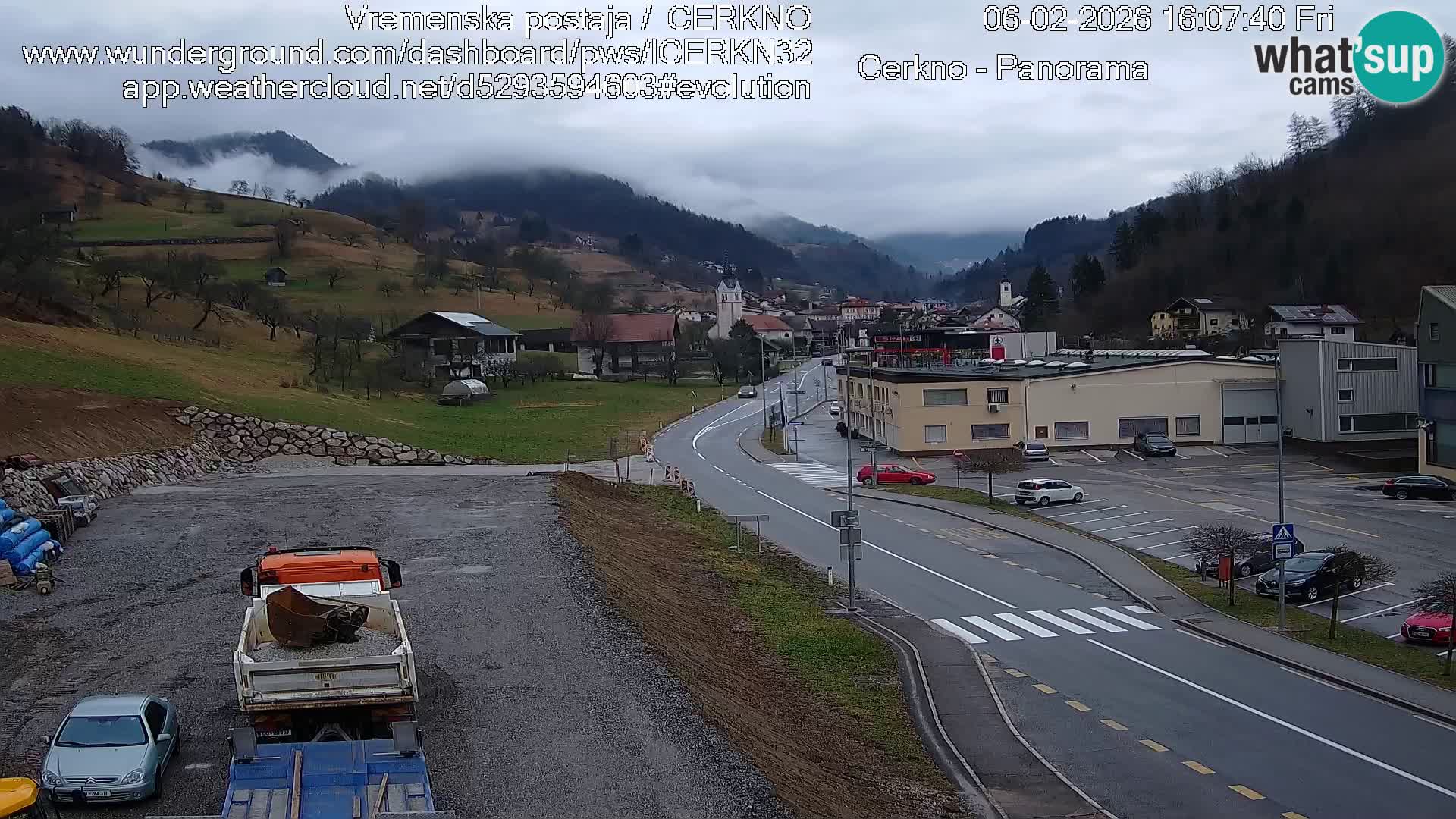 Cerkno ulaz u grad – Kamera uživo