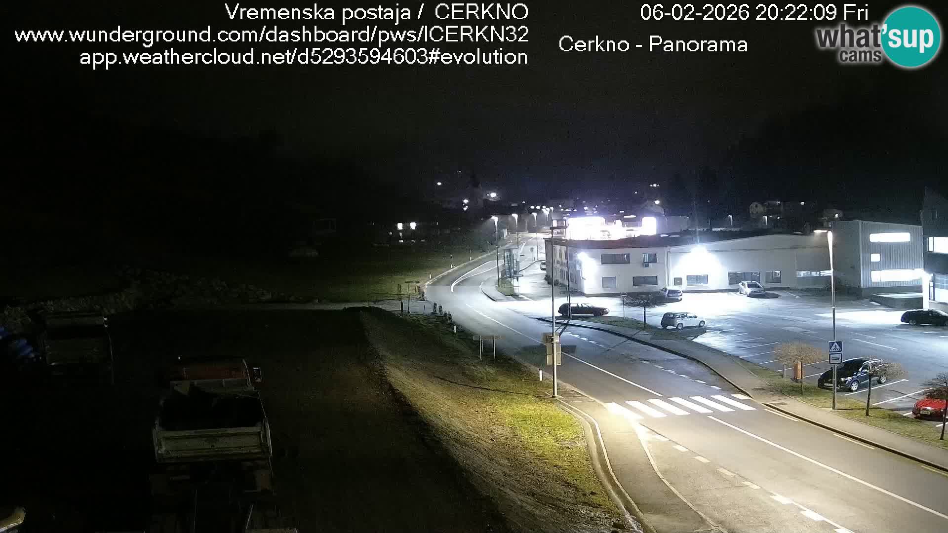 Webcam en direct – Entrée de la ville de Cerkno