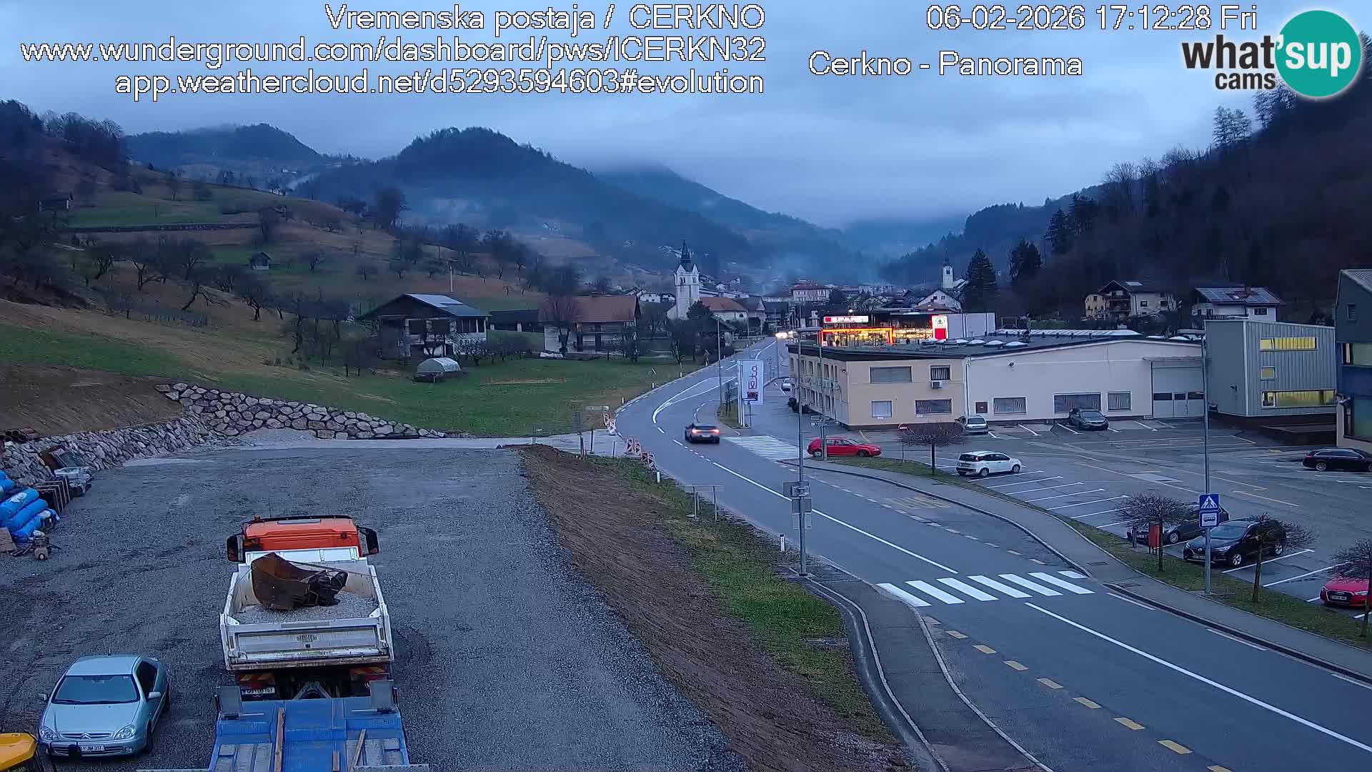 Cerkno ulaz u grad – Kamera uživo