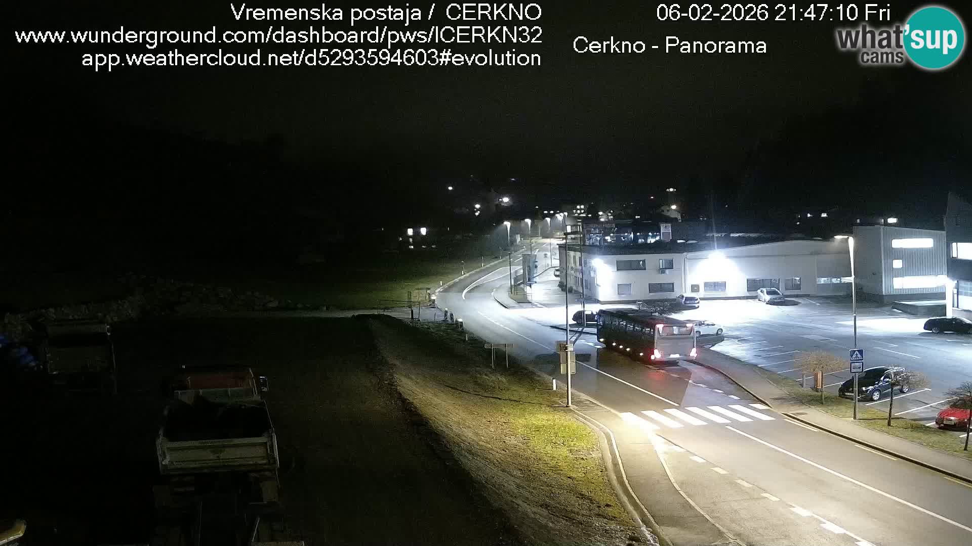 Webcam en direct – Entrée de la ville de Cerkno