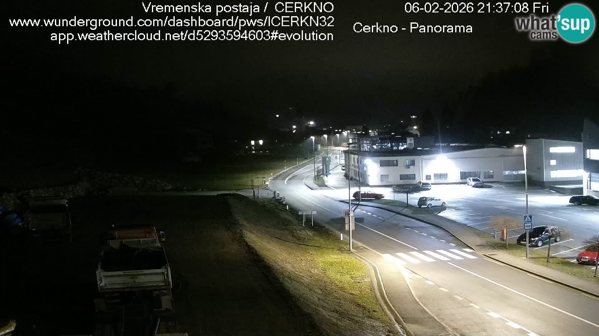 Webcam en direct – Entrée de la ville de Cerkno