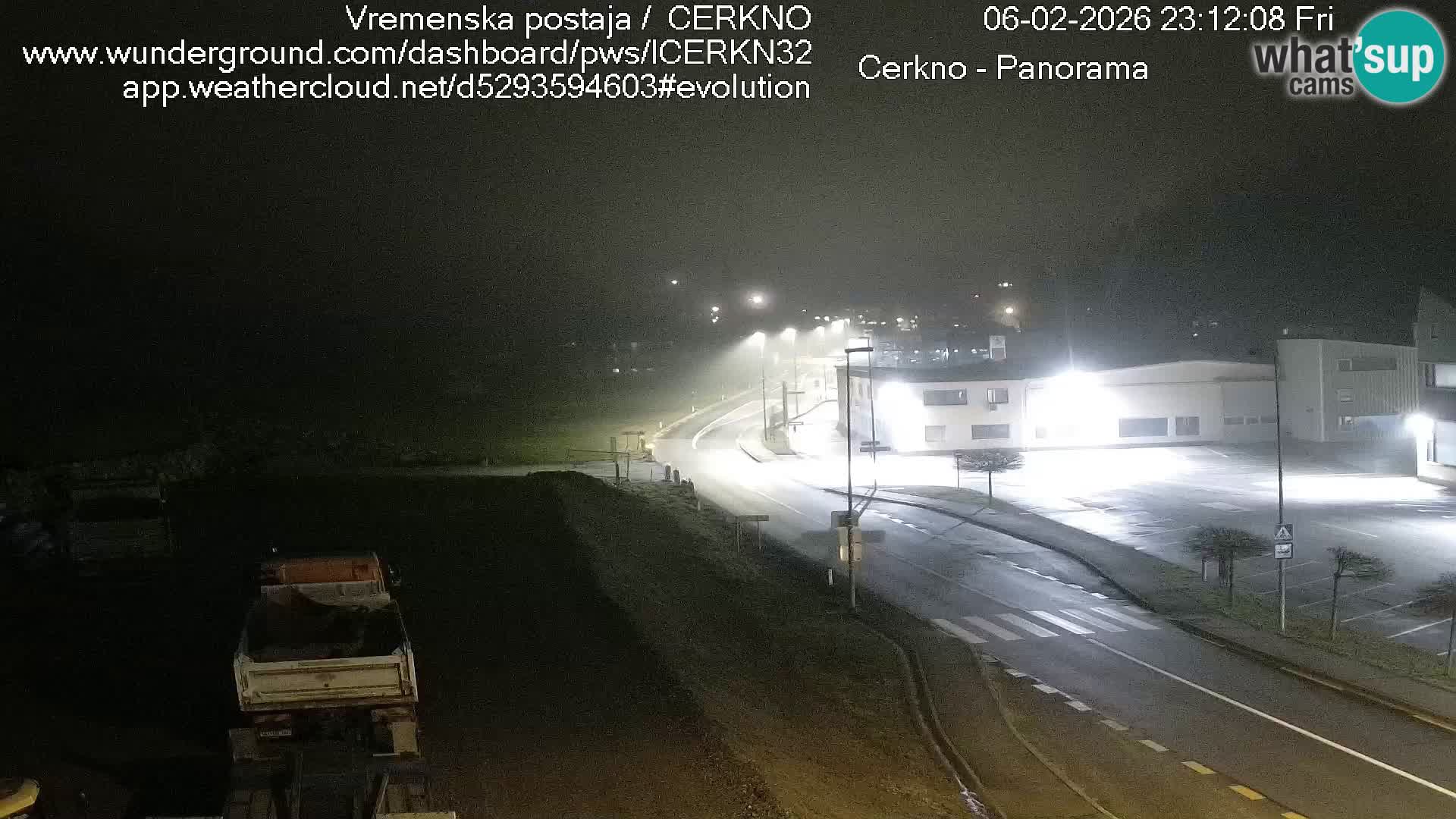 Webcam en direct – Entrée de la ville de Cerkno