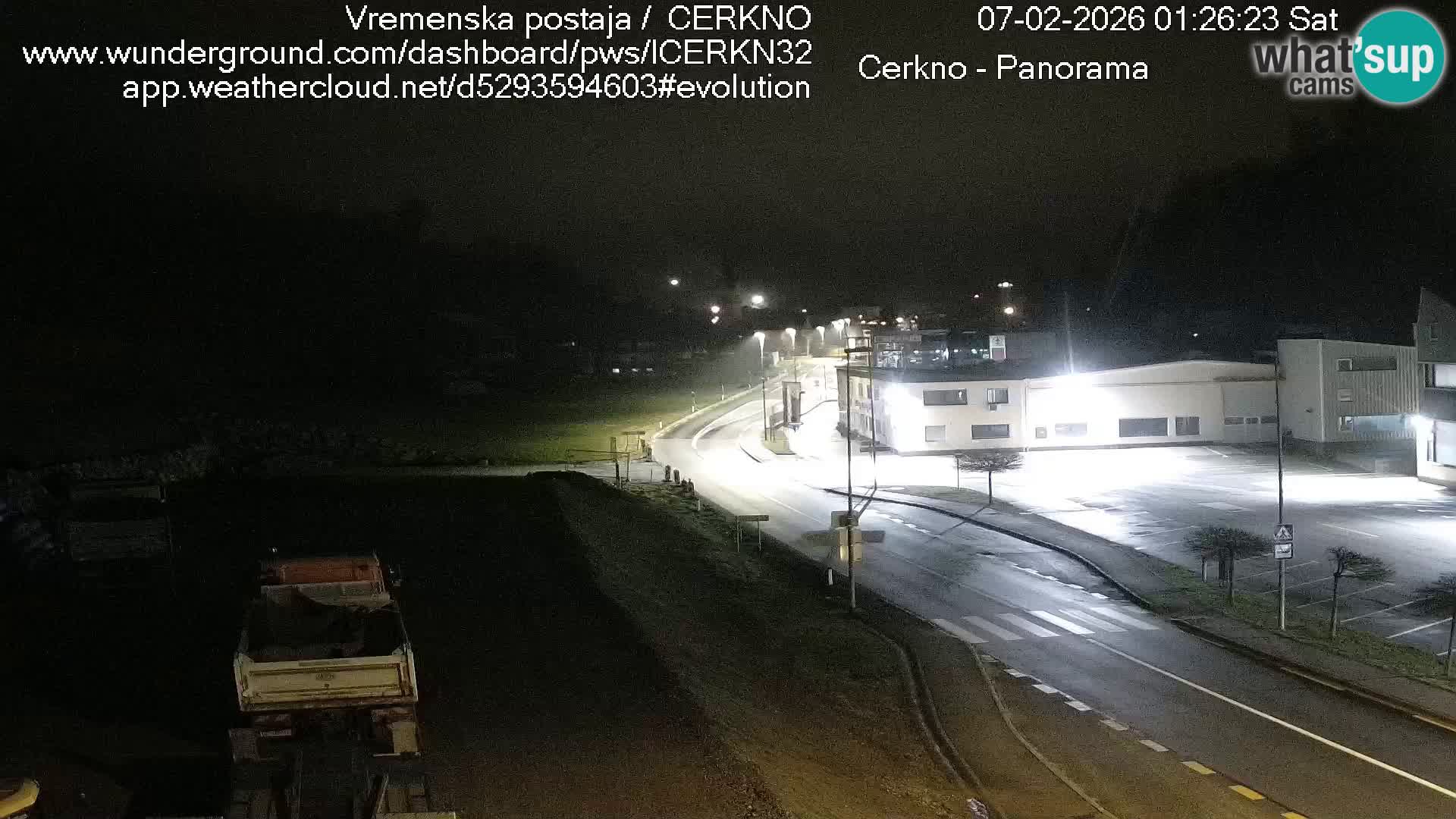 Cerkno city entrance Live Webcam