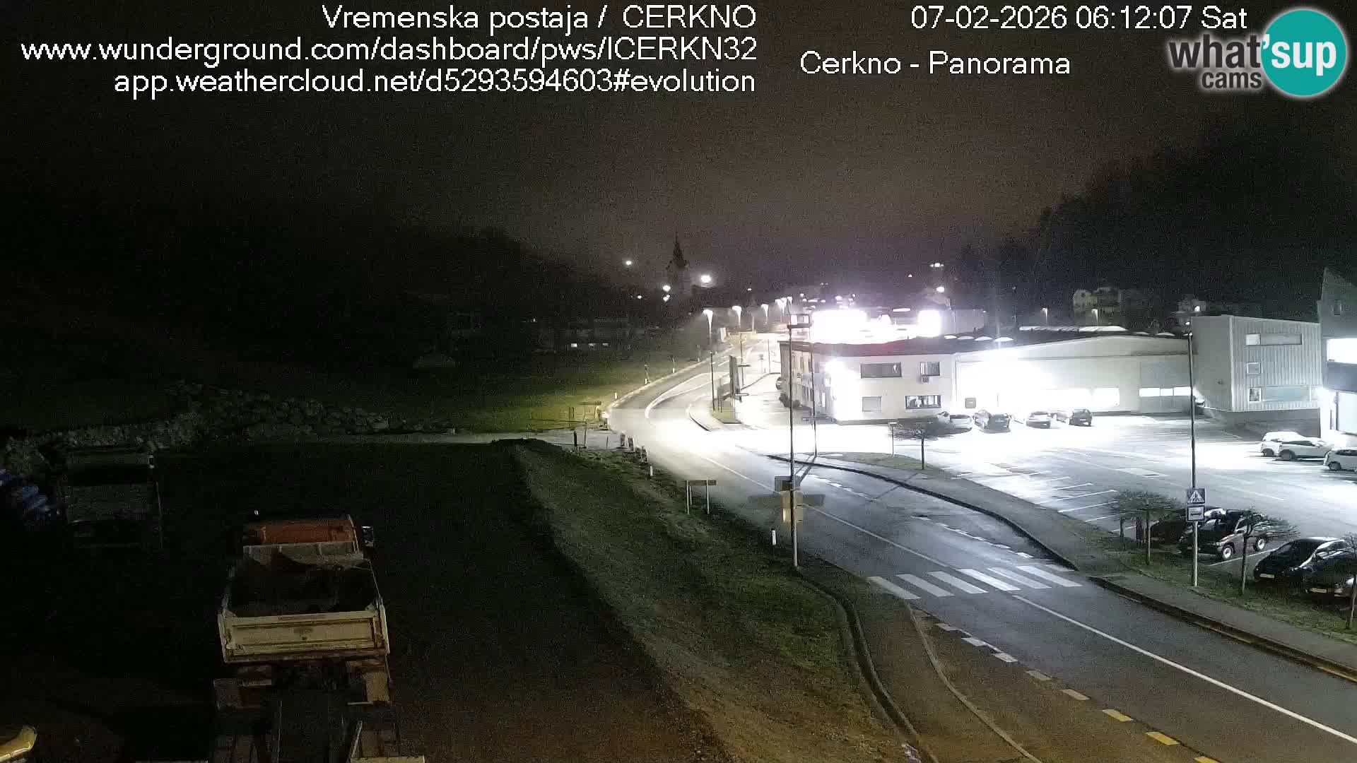 Cerkno city entrance Live Webcam