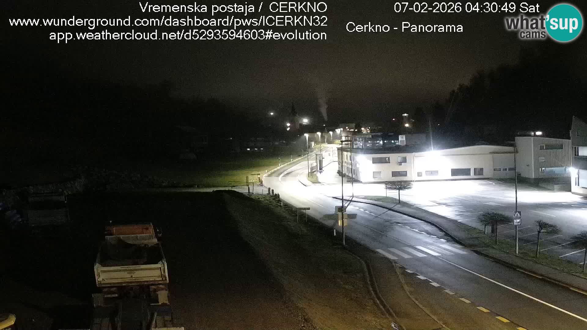 Cerkno city entrance Live Webcam