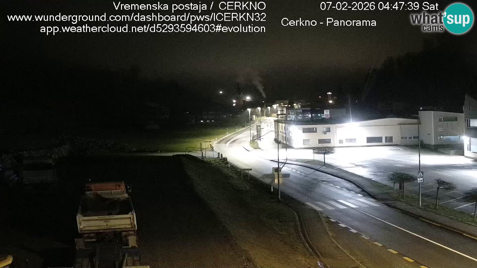 Cerkno entrada a la ciudad Webcam en vivo