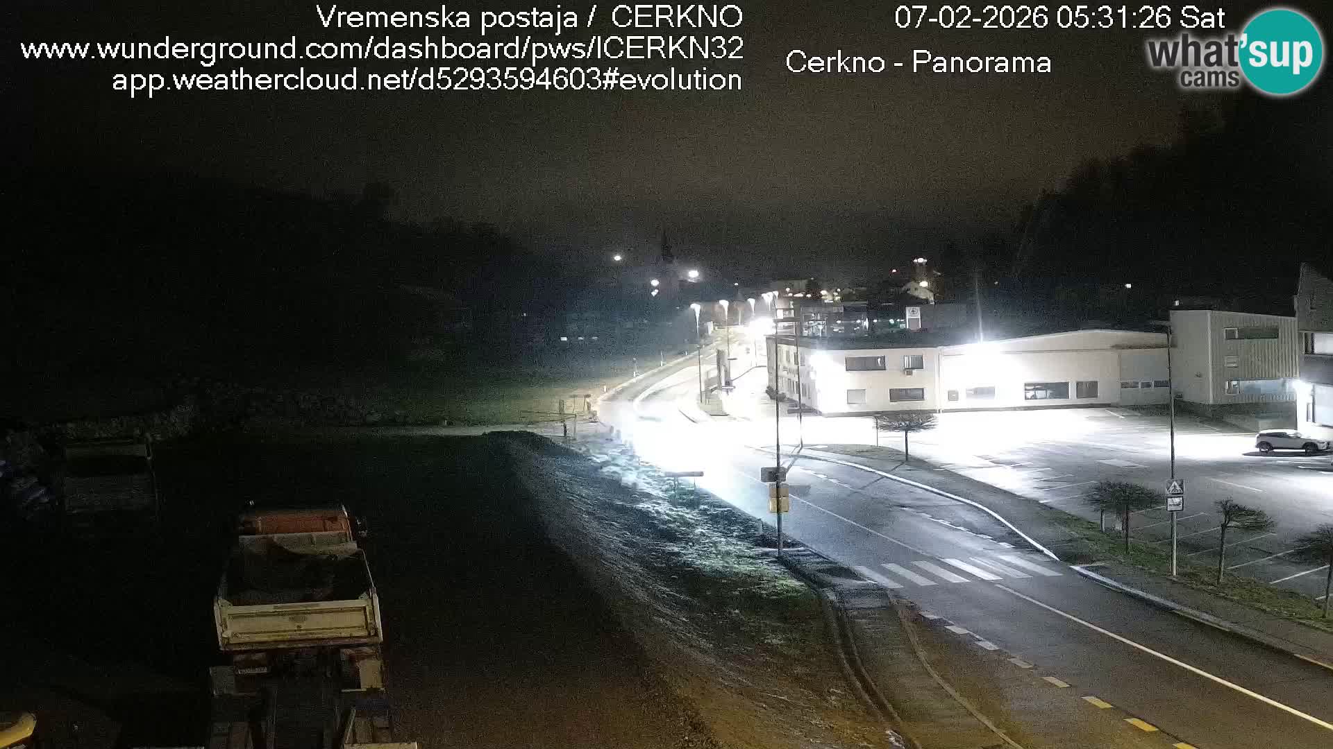 Cerkno entrada a la ciudad Webcam en vivo