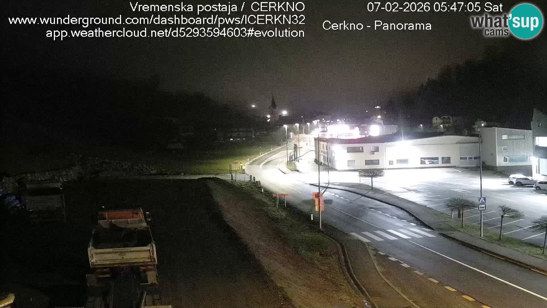 Webcam en direct – Entrée de la ville de Cerkno