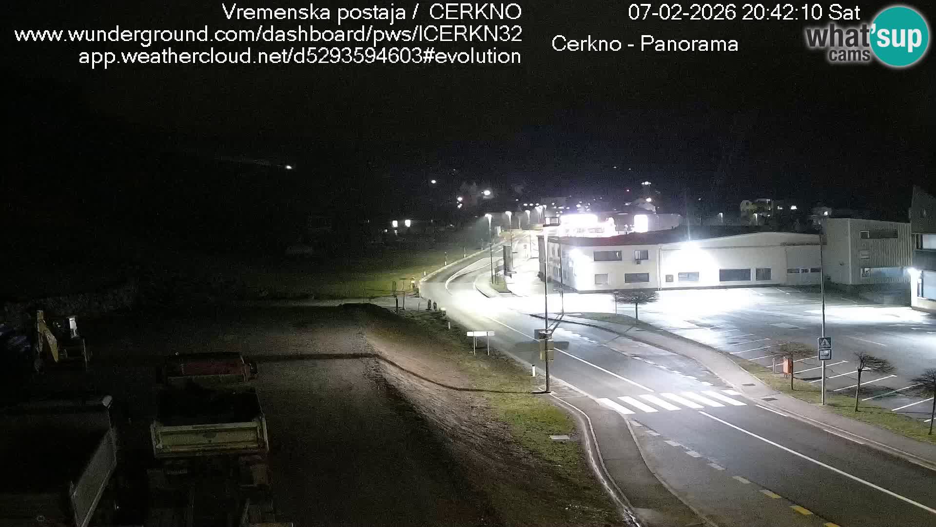 Webcam en direct – Entrée de la ville de Cerkno