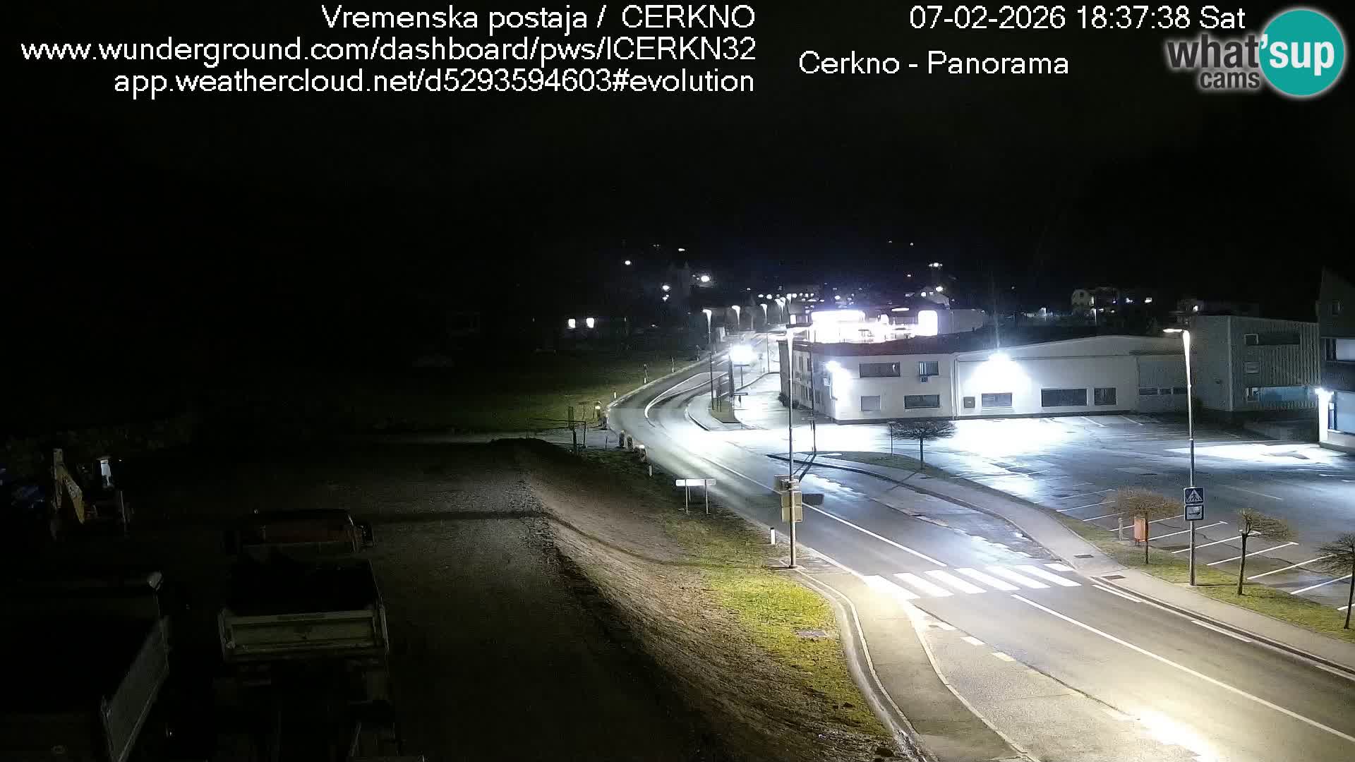 Webcam en direct – Entrée de la ville de Cerkno