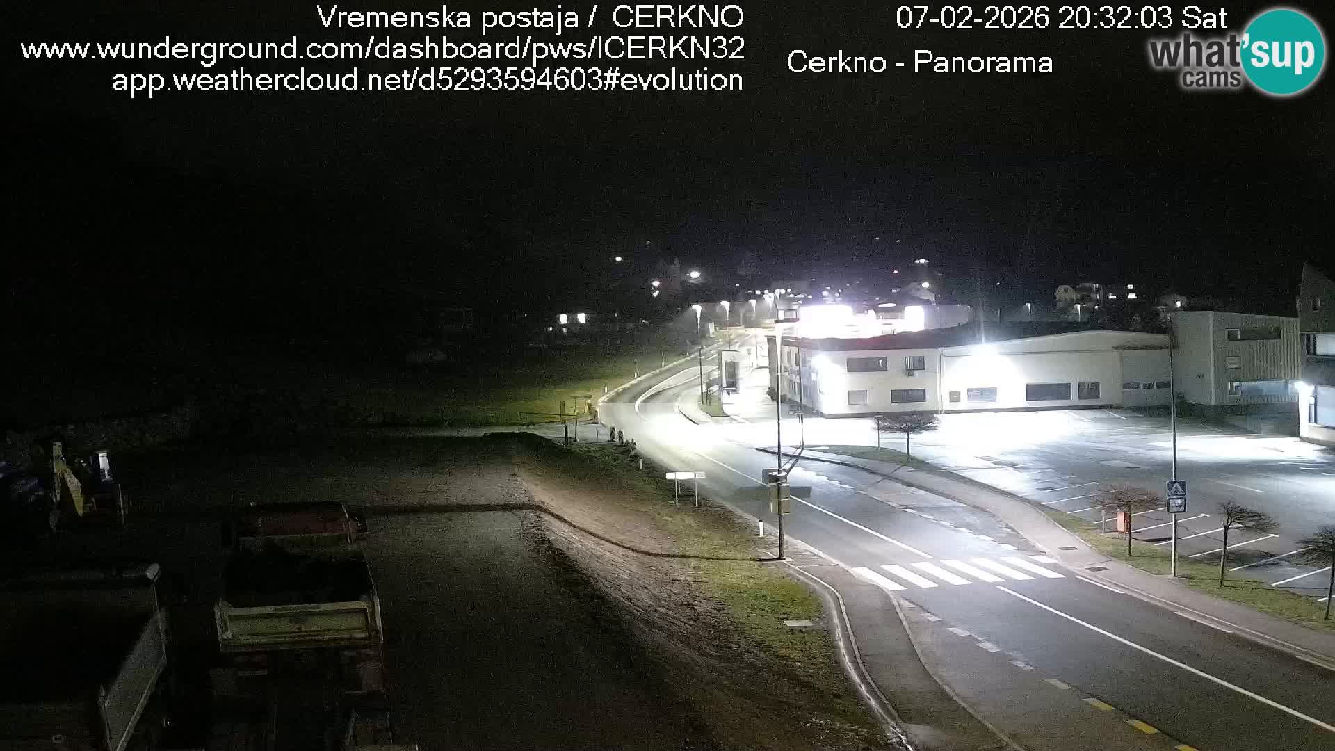 Cerkno city entrance Live Webcam