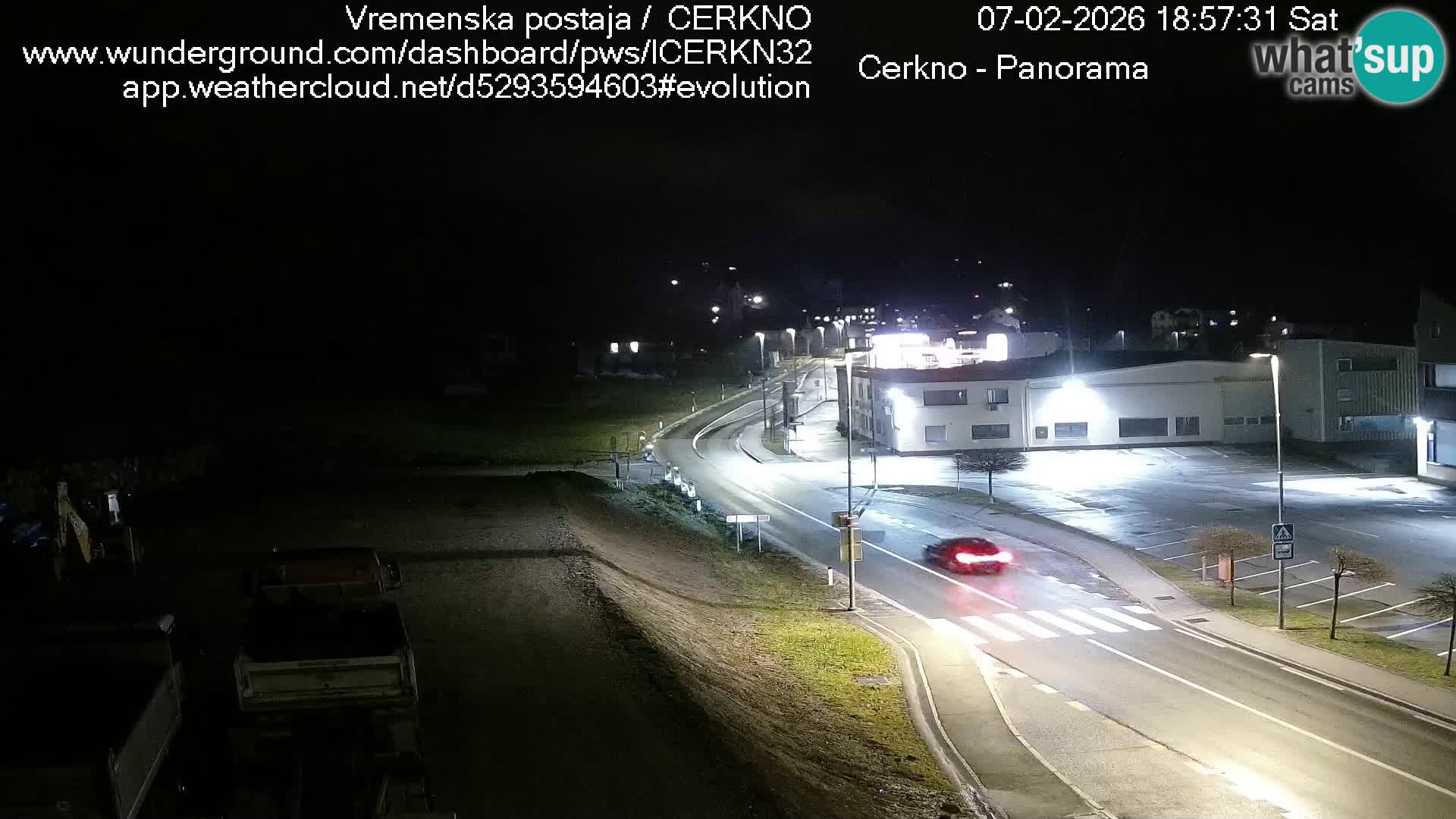 Cerkno entrada a la ciudad Webcam en vivo