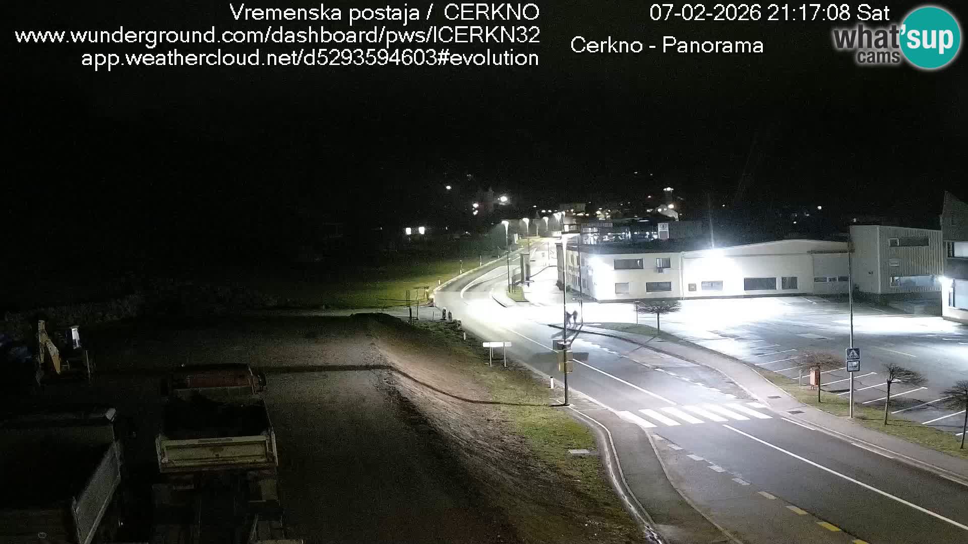 Webcam en direct – Entrée de la ville de Cerkno