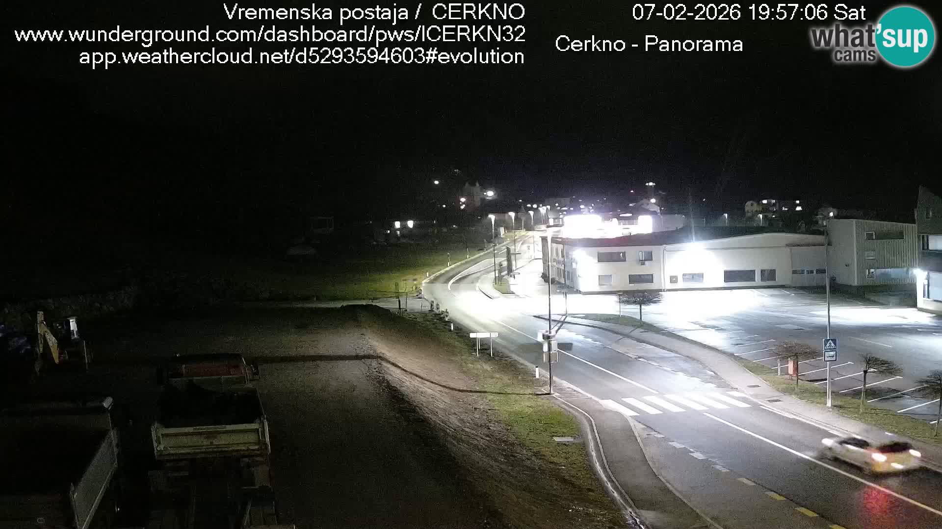 Cerkno entrada a la ciudad Webcam en vivo