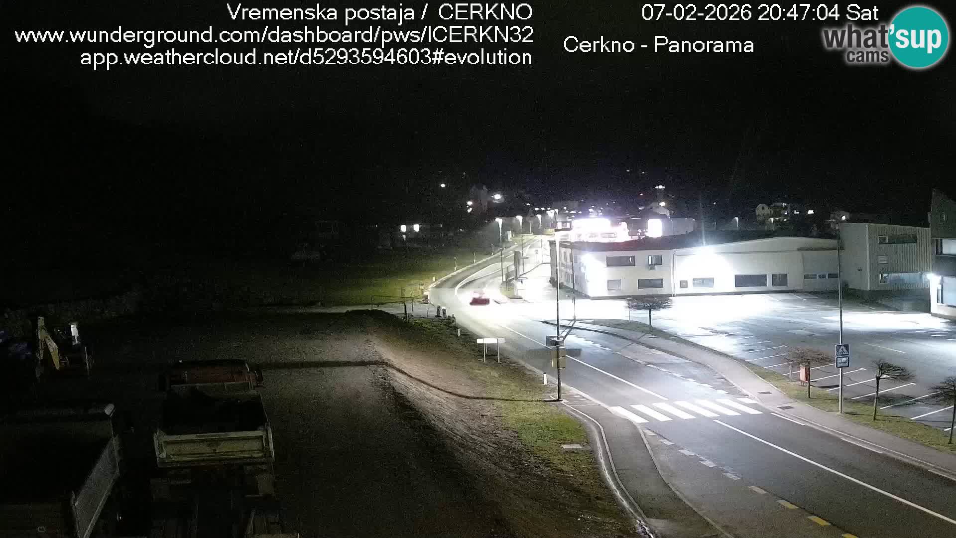 Cerkno city entrance Live Webcam