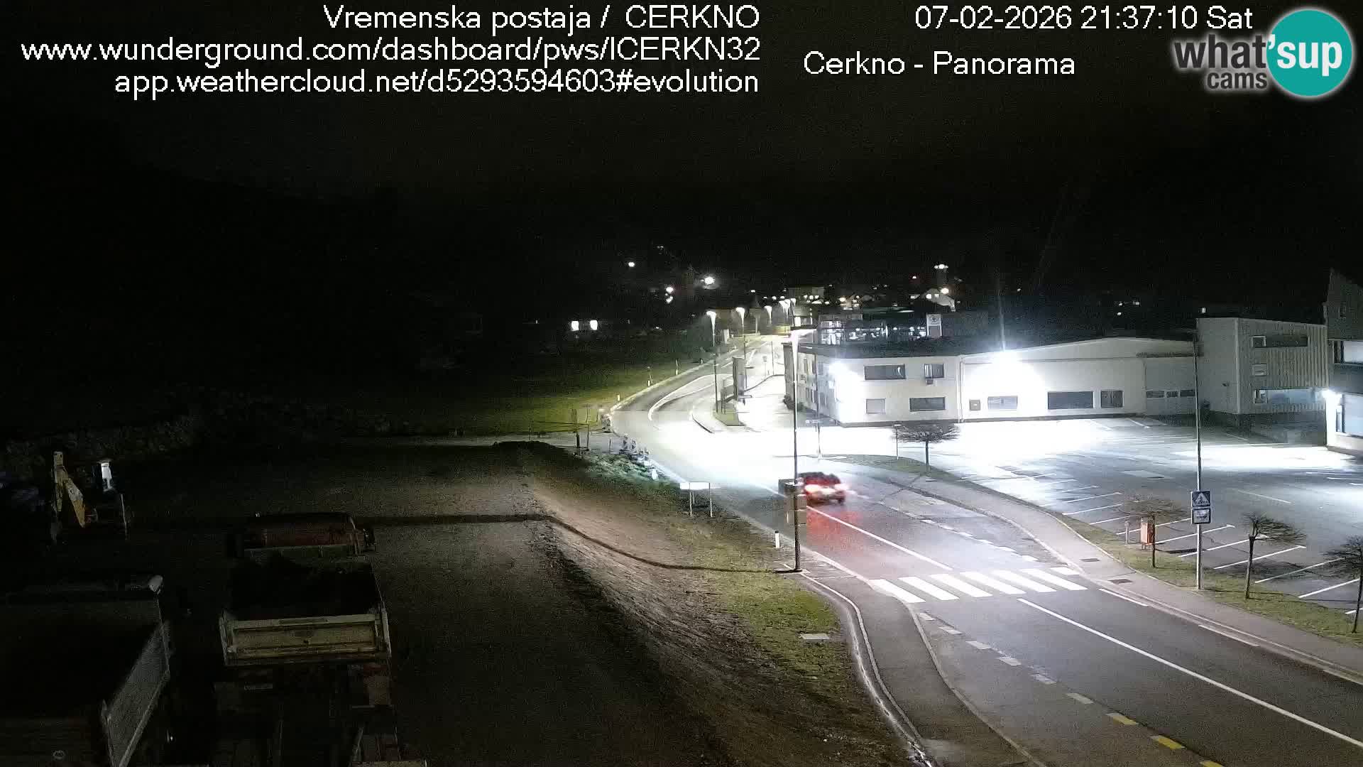 Cerkno city entrance Live Webcam