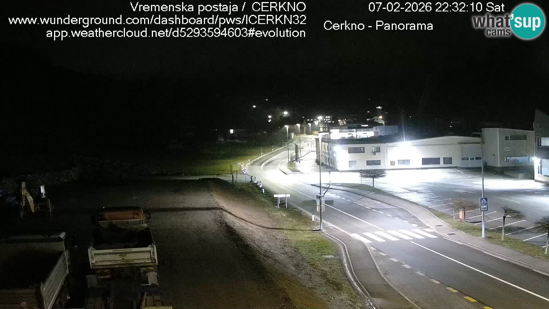 Webcam en direct – Entrée de la ville de Cerkno
