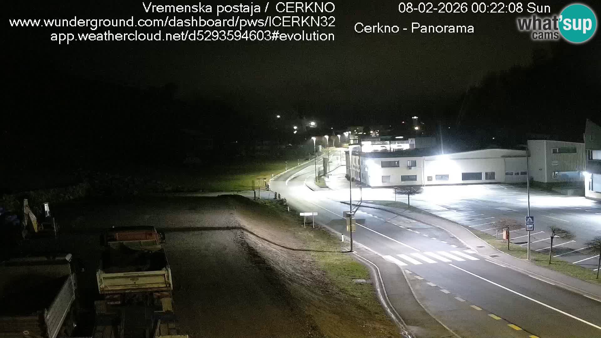 Cerkno entrada a la ciudad Webcam en vivo